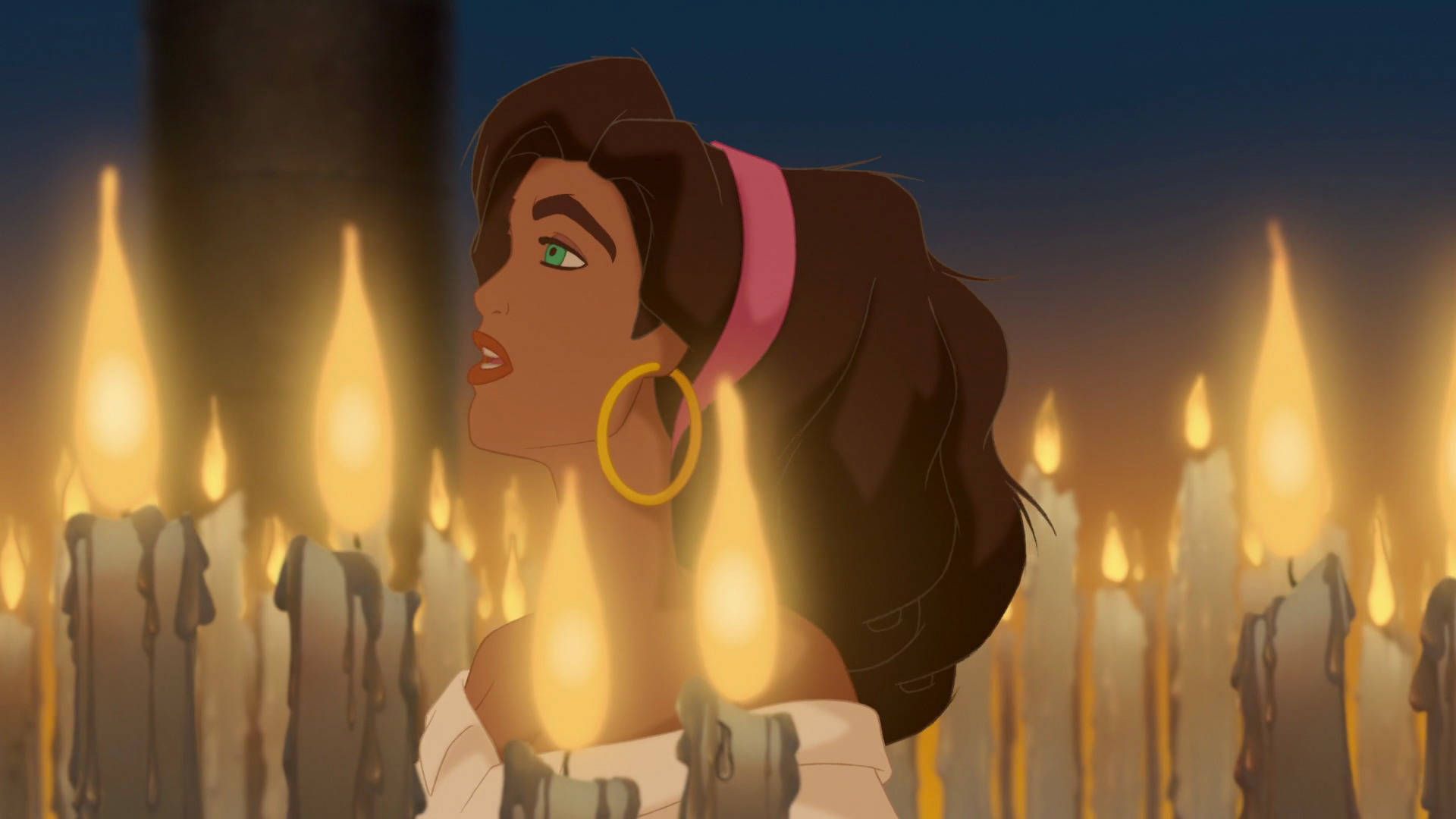 1920x1080 Hunchback Of Notre Dame Candlelit Esmeralda Wallpaper