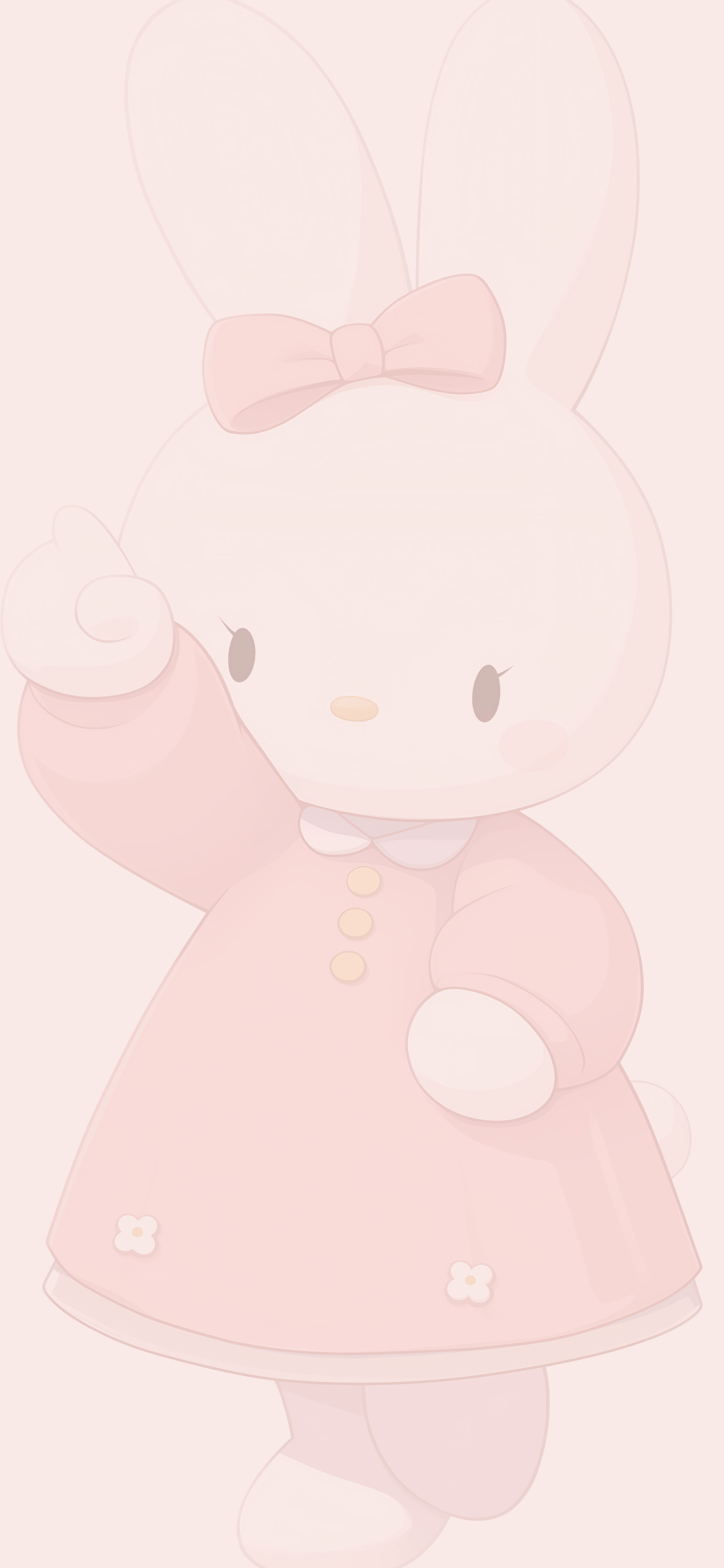 2000x4329 Miffy Pink Dress Cute Bunny Wallpaper Phone Wallpaper