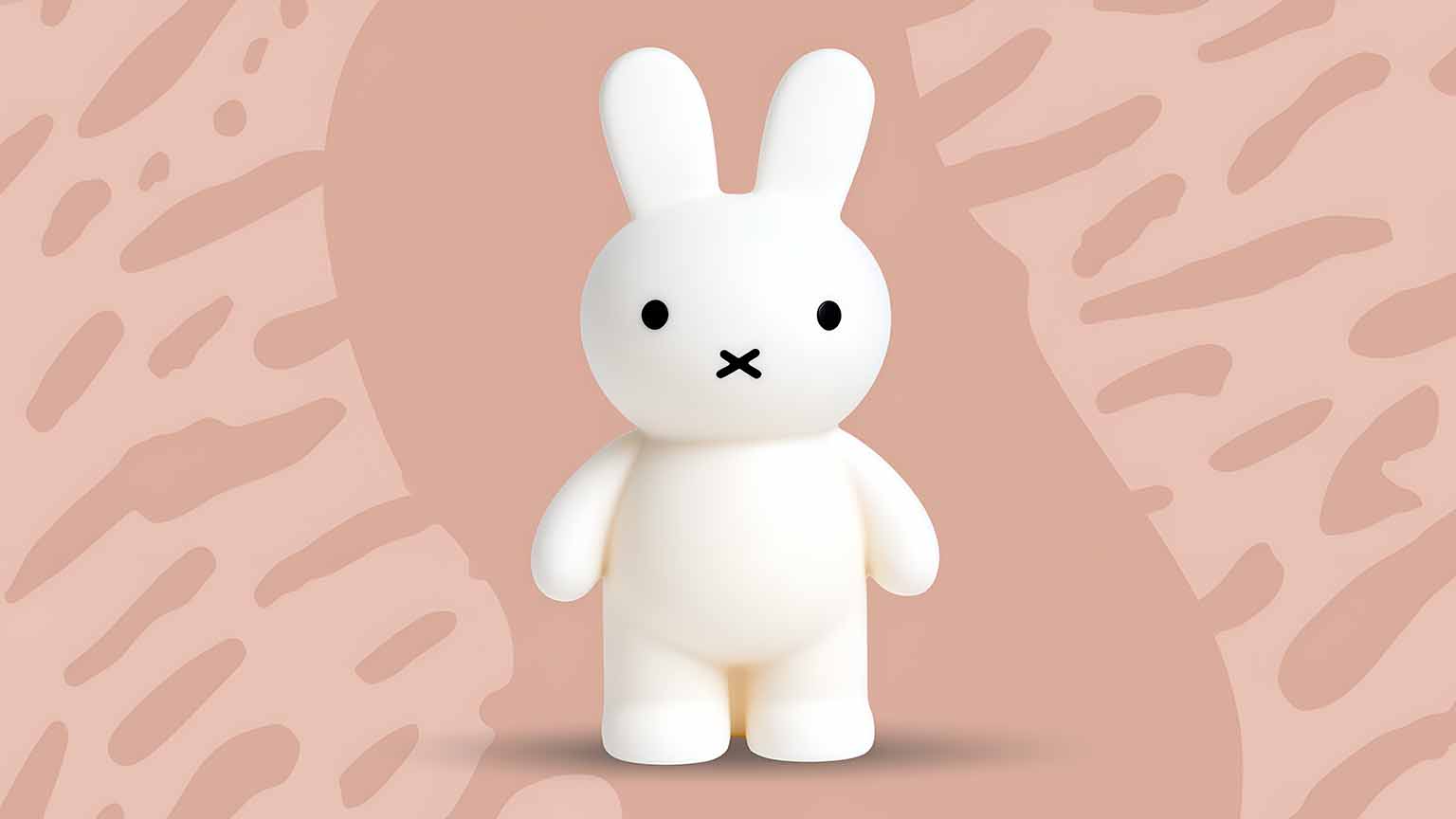 1536x864 Miffy Bunny Cute Plastic Toy Pink Aesthetic Simple Wallpaper 4k