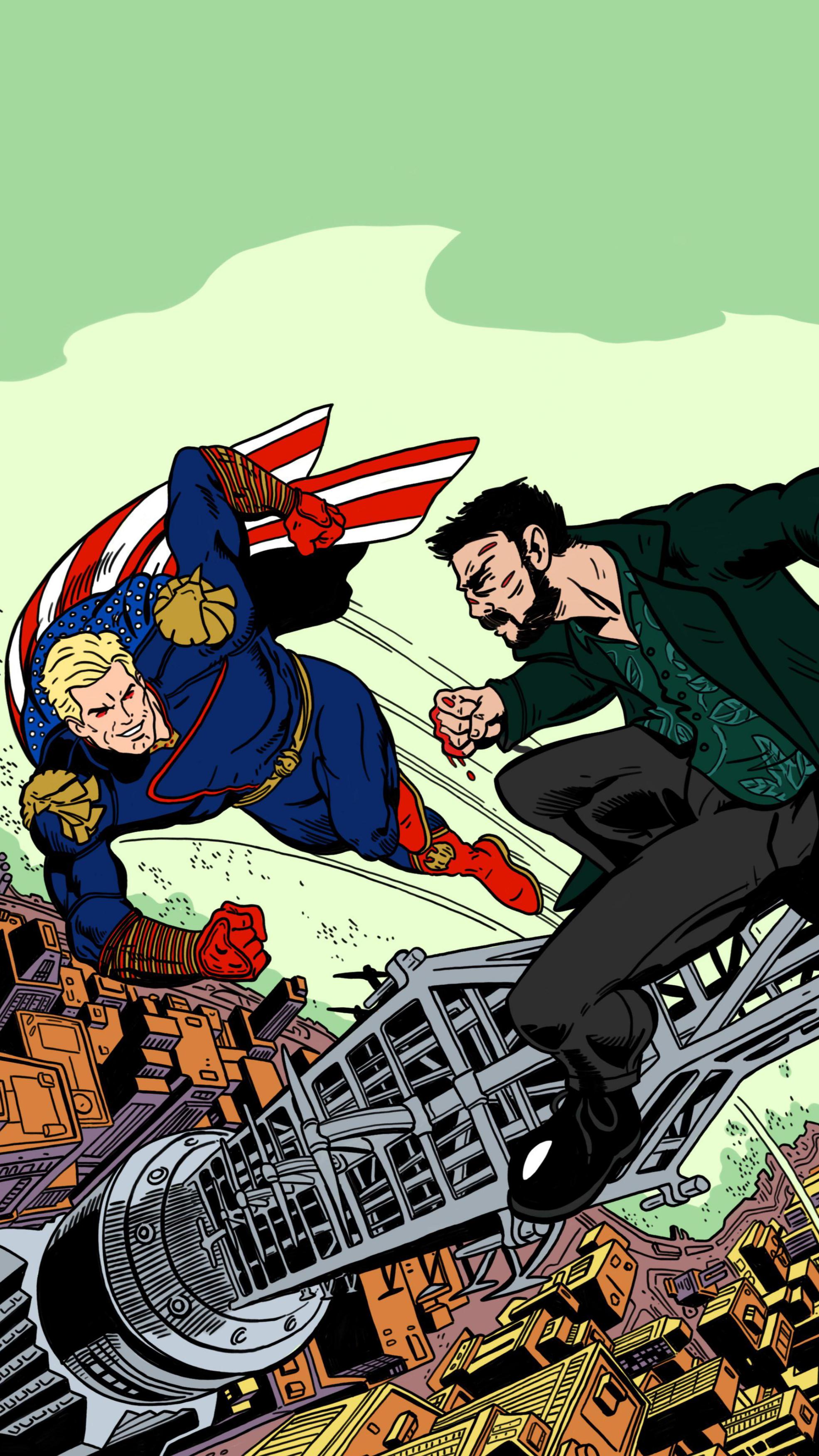 1971x3504 Homelander vs Billy Butcher