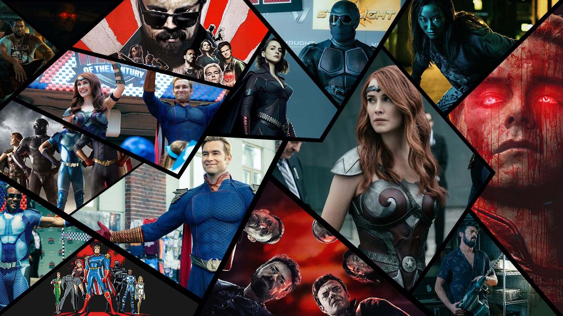 1920x1080 Wallpaper Karl Urban, Butcher, Antony Starr, The Boys, Homelander, Black Noir, A Train For Mobile And Desktop, Section фильмы, Resolution 1920x1080