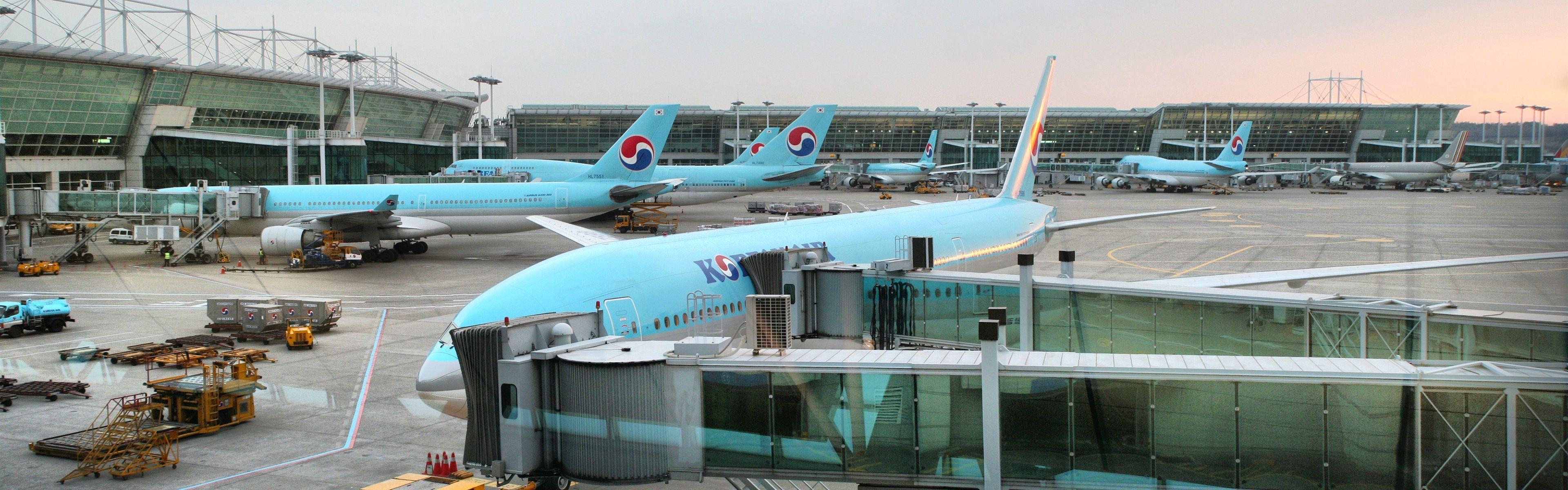 3840x1200 Wallpaper Korean Air, Incheon International Airport 3840x1200 Multi Monitor Panorama Picture, Image