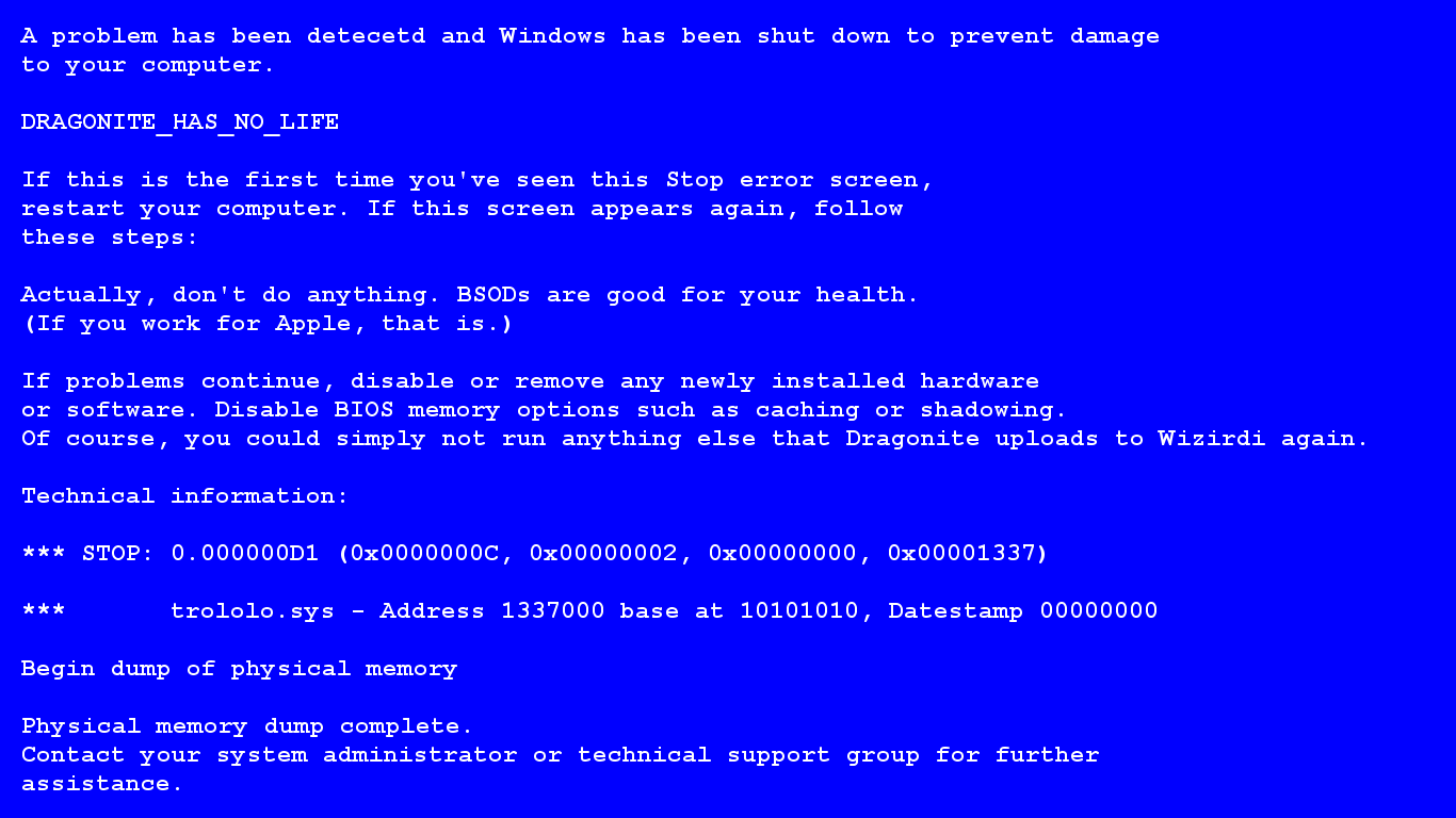 Blue Screen of Death Wallpapers Top Free Blue Screen of Death