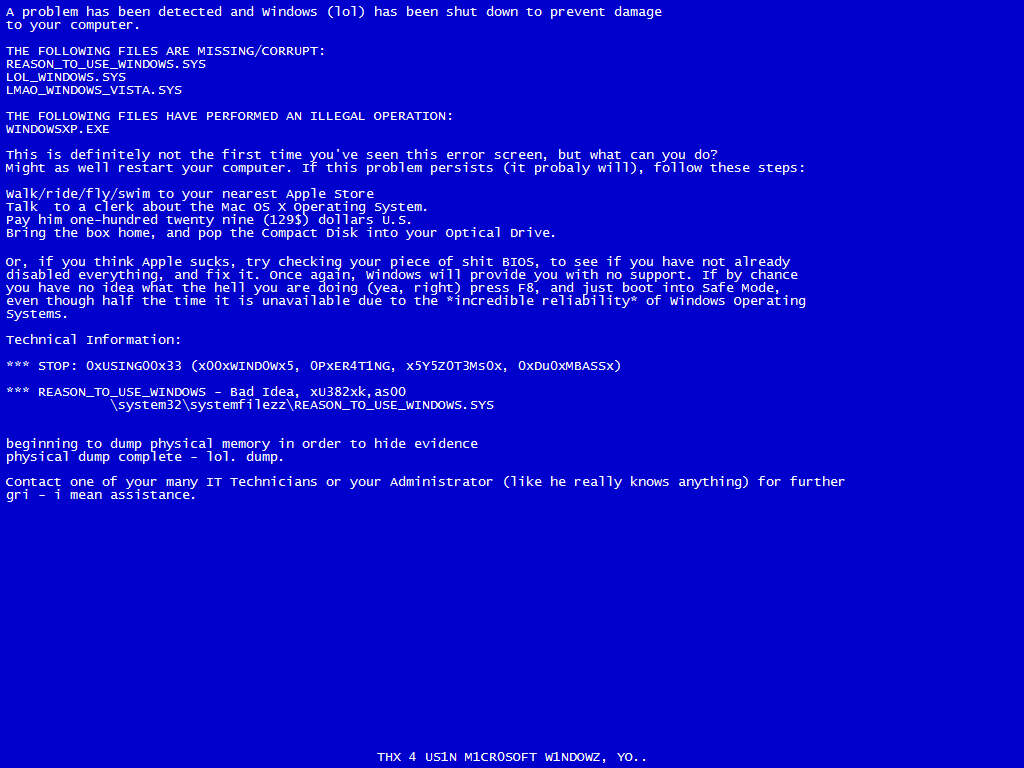 Blue Screen of Death Wallpapers - Top Free Blue Screen of Death ...