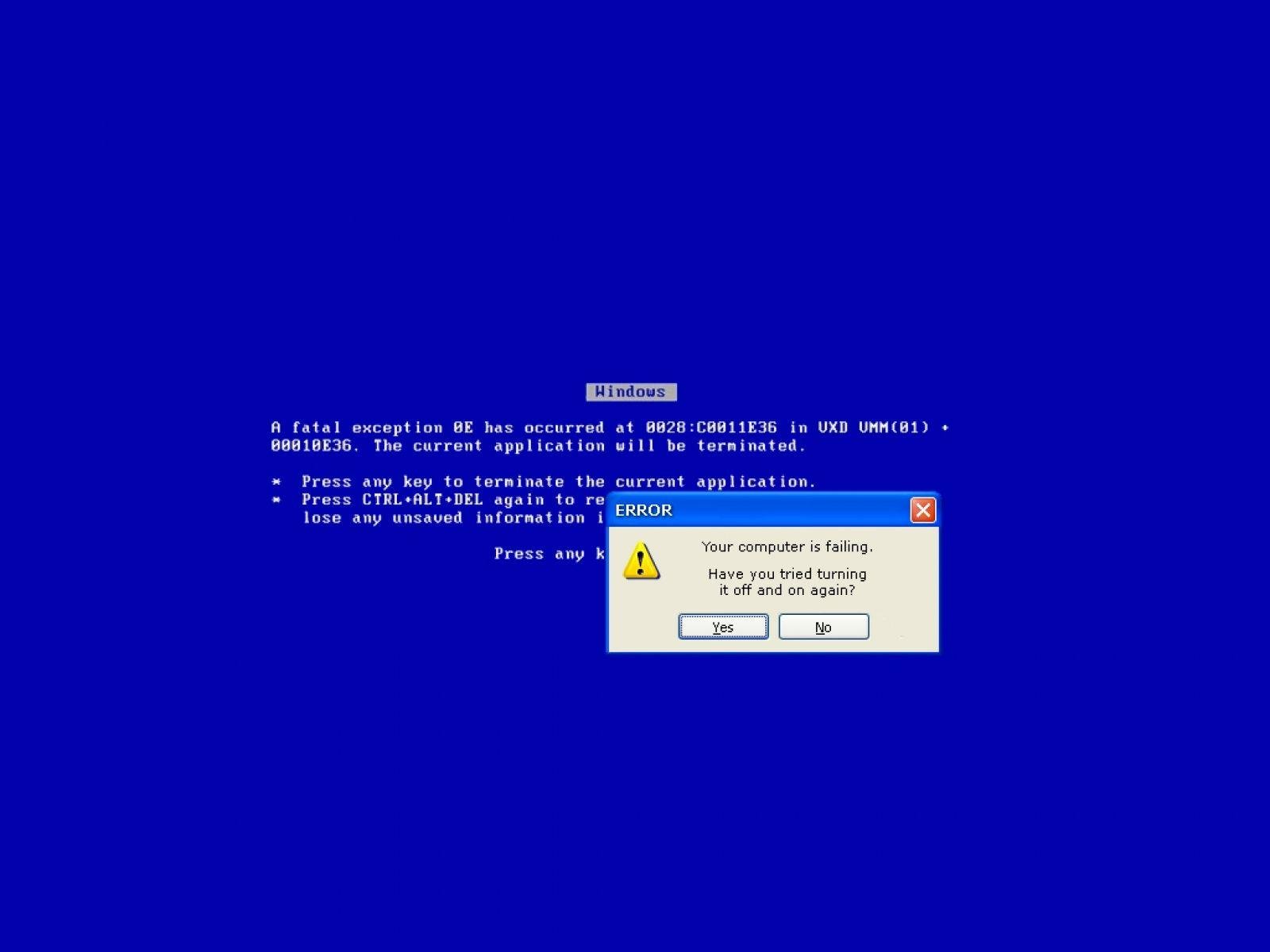 Windows has occurred. Экран смерти линукс. Синий экран. Синий экран смерти Linux. BSOD Windows XP.