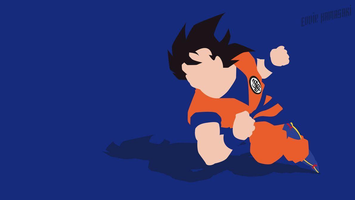 1191x670 Goku dragonball z minimalistic. Goku wallpaper, Dragon ball z