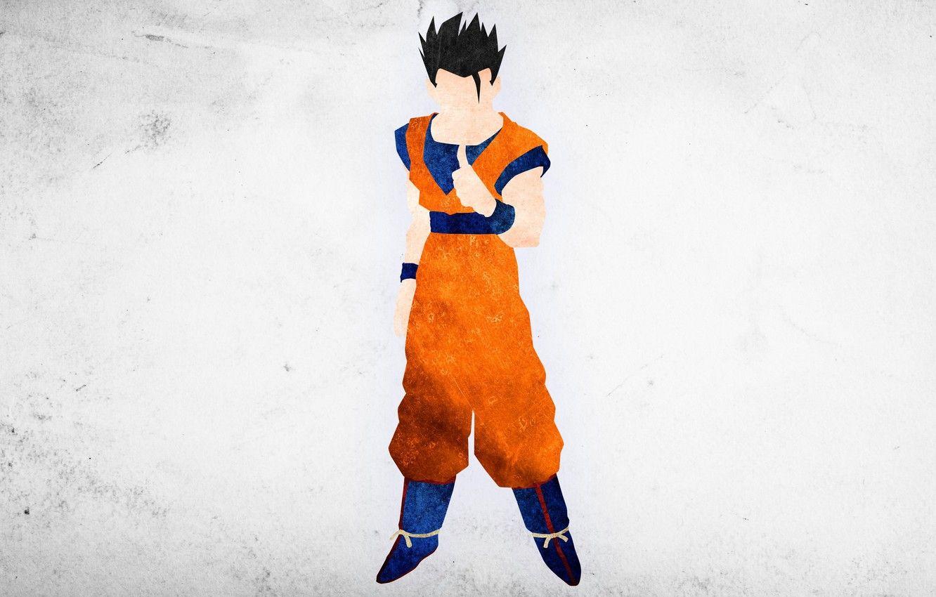1332x850 Wallpaper wall, game, minimalism, alien, texture, anime, man, boy, orange, fight, hero, asian, warrior, manga, UFO, japanese image for desktop, section минимализм