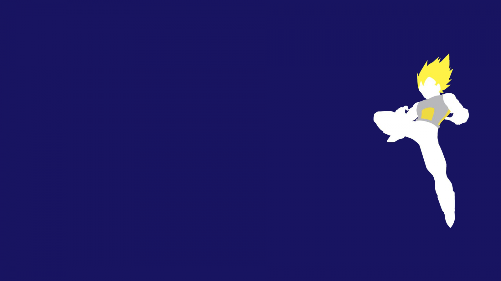 1600x900 illustration, minimalism, blue, Dragon Ball Z, Vegeta, Super Saiyan, wing, computer wallpaper. Mocah.org HD Desktop Wallpaper