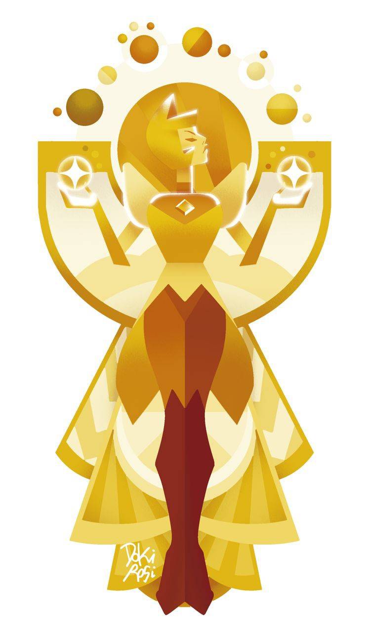 747x1280 Yellow Diamond wallpaper