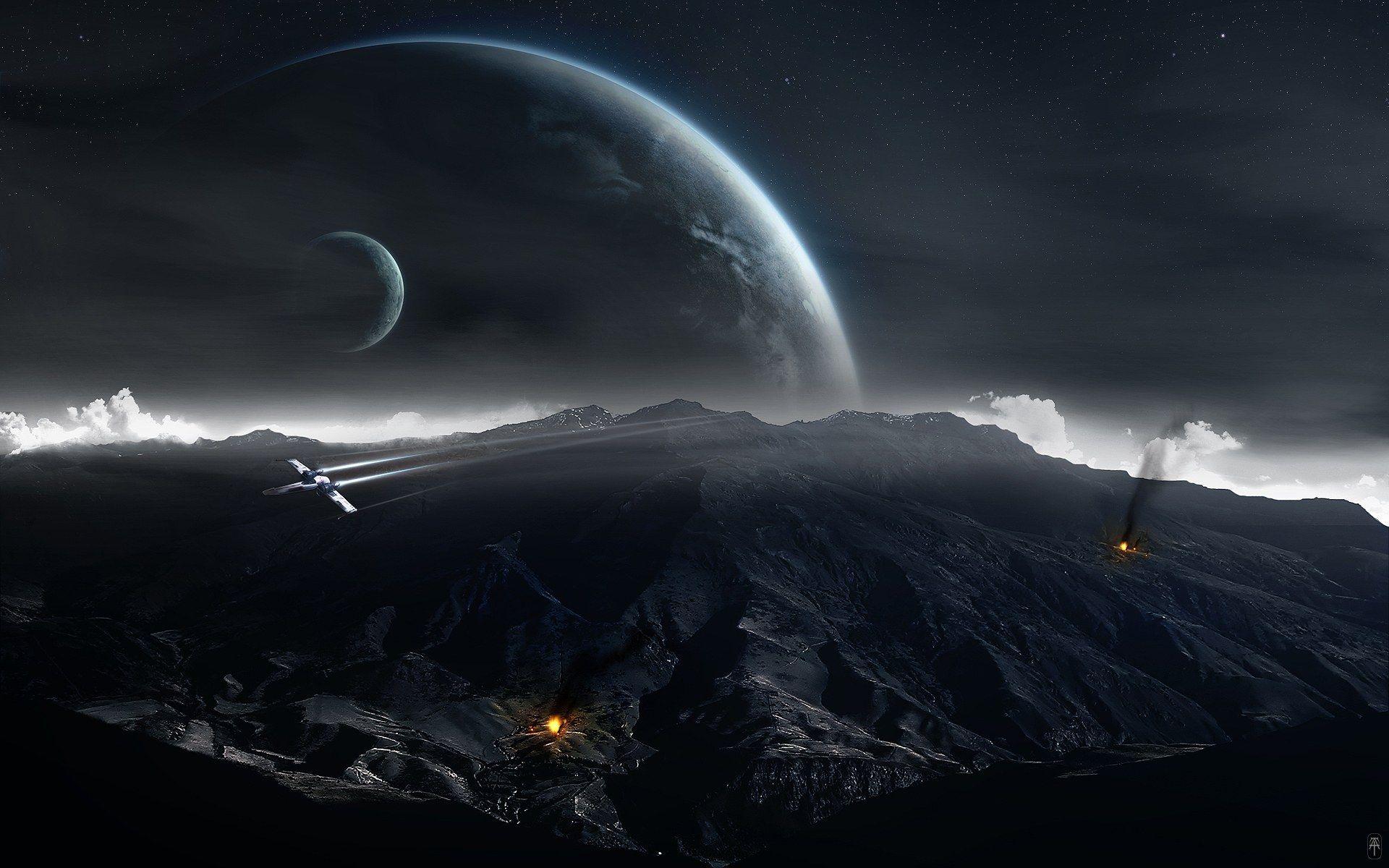 1920x1200 Digital, art, universe, planets, wallpaper, cartoon, taenaron