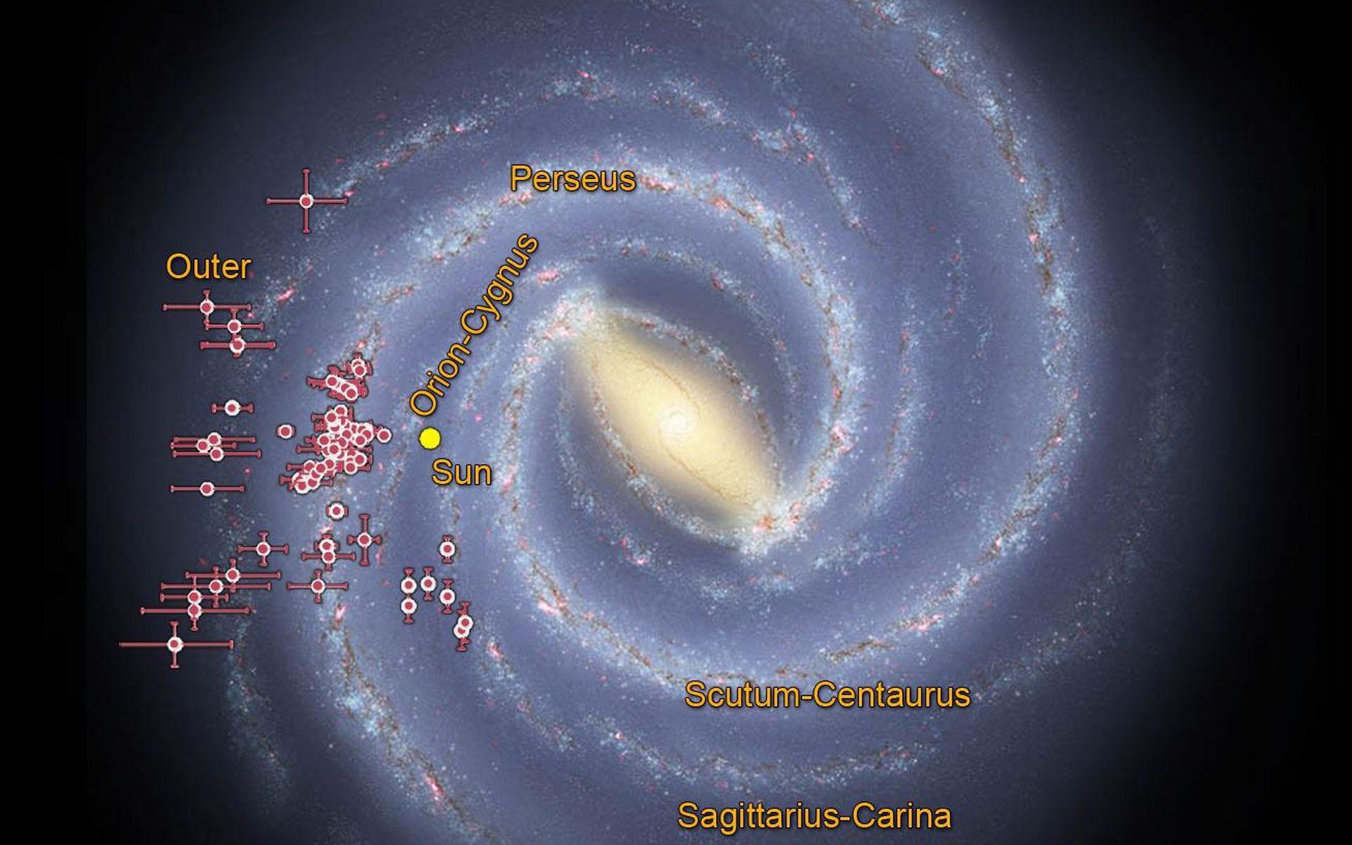 1920x1200 Space Image. Tracing the Arms of our Milky Way Galaxy