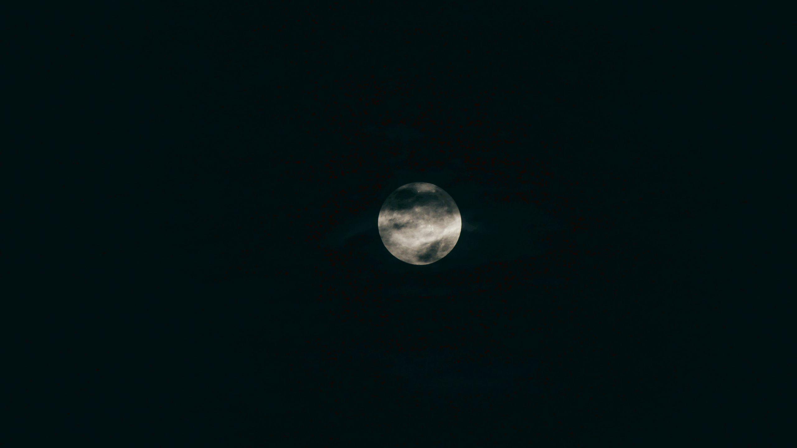 2560x1440 Download wallpaper 2560x1440 moon, full moon, planet widescreen 16:9 HD background