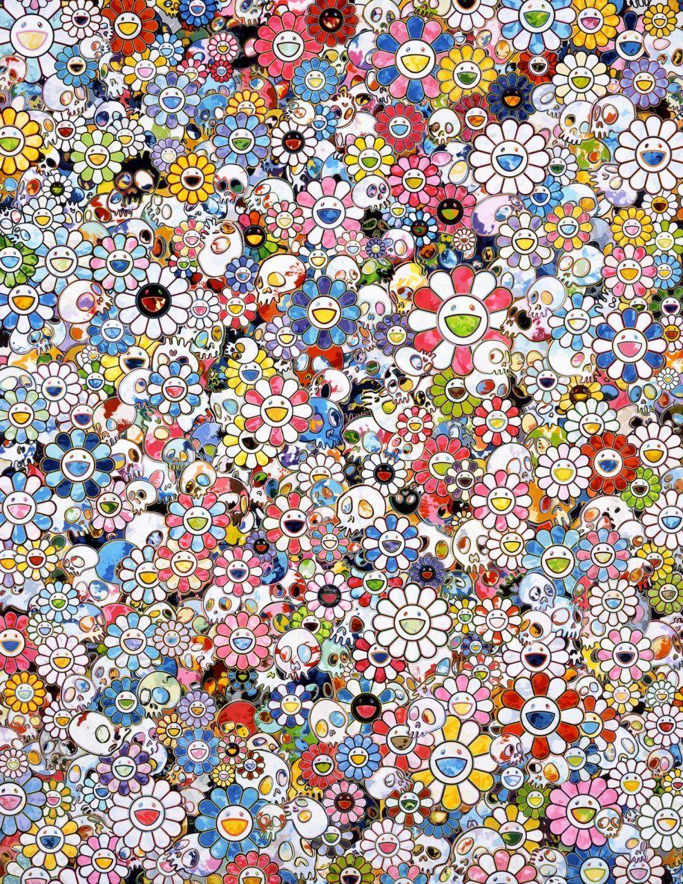 989x1280 Takashi Murakami Singapore Exhibition: From Superflat to Bubblewrap. Superflat, Murakami flower, Takashi murakami