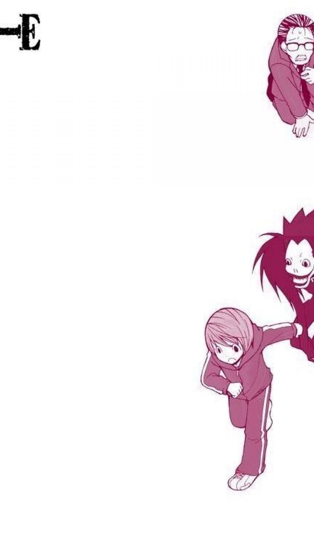 1080x1920 ScreenHeaven: Death Note chibi simple background desktop and mobile