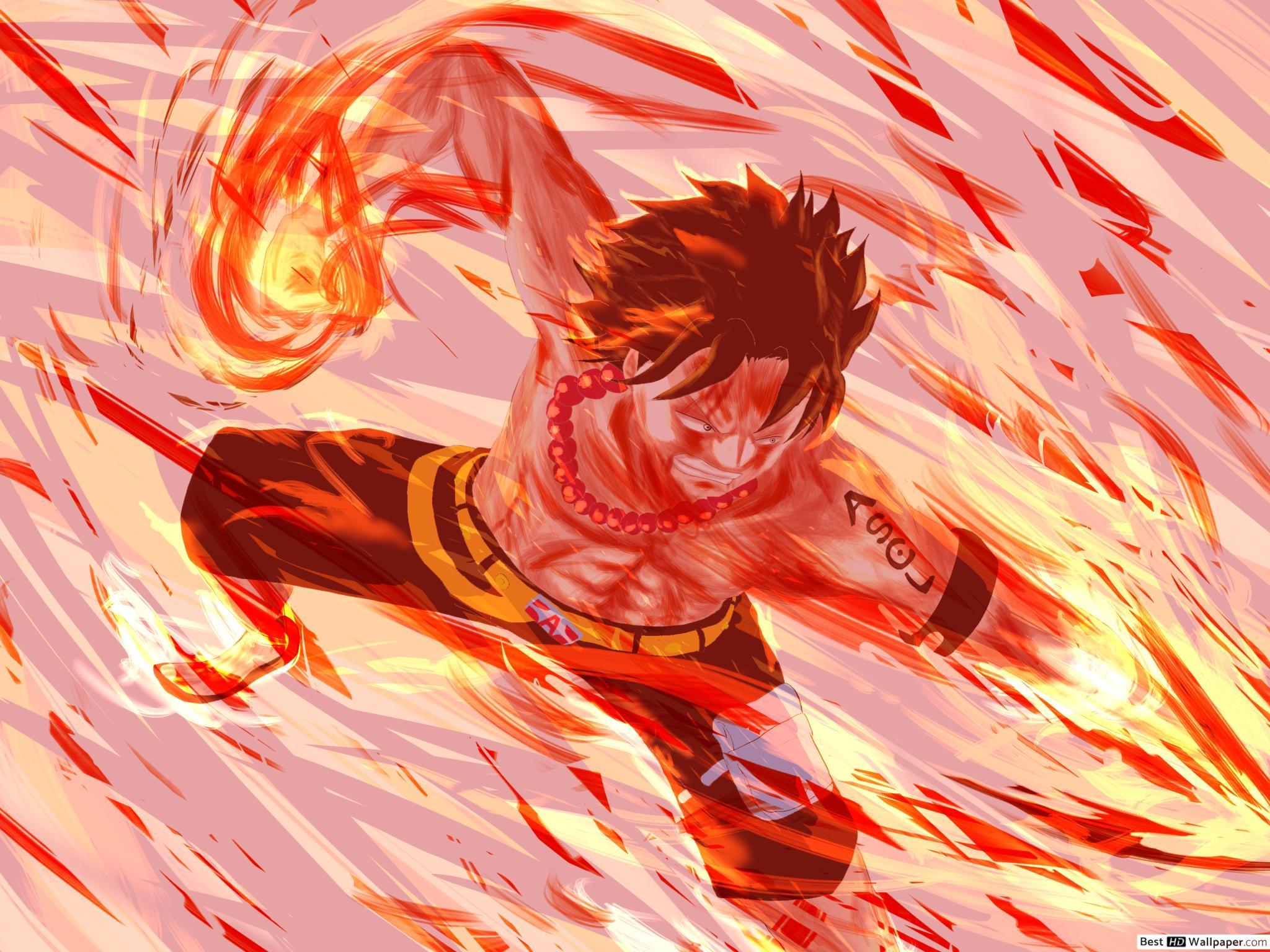 2048x1536 One Piece D. Ace, Pirate, Fire Fist HD wallpaper download