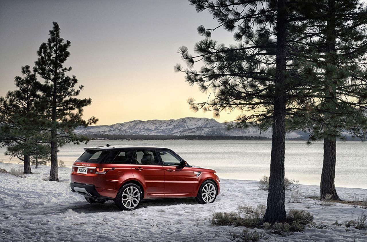 1280x844 Wallpaper Tuning Land Rover 2014 Range Rover Sport maroon Winter