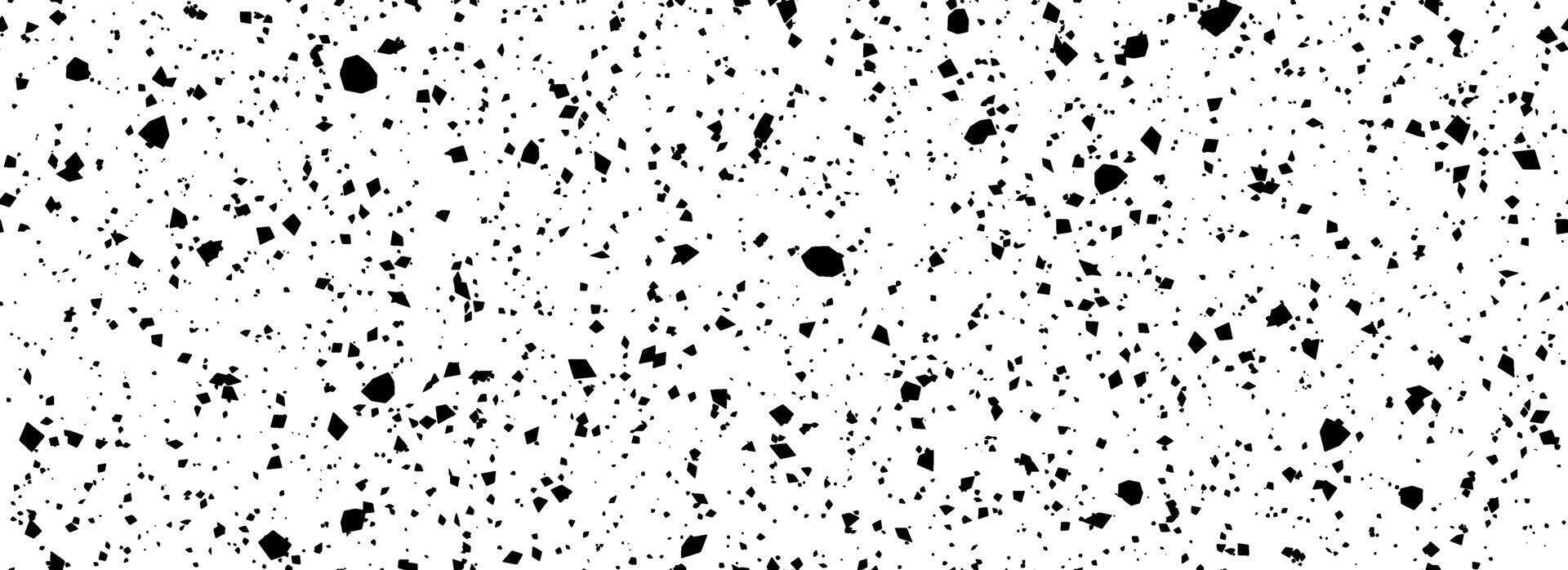 1920x698 Black and white dotted seamless pattern. Grunge dripped sprinkles, particles, dust or splashes wallpaper. Distress noise grain repeating background. Random mottled gritty overlay texture