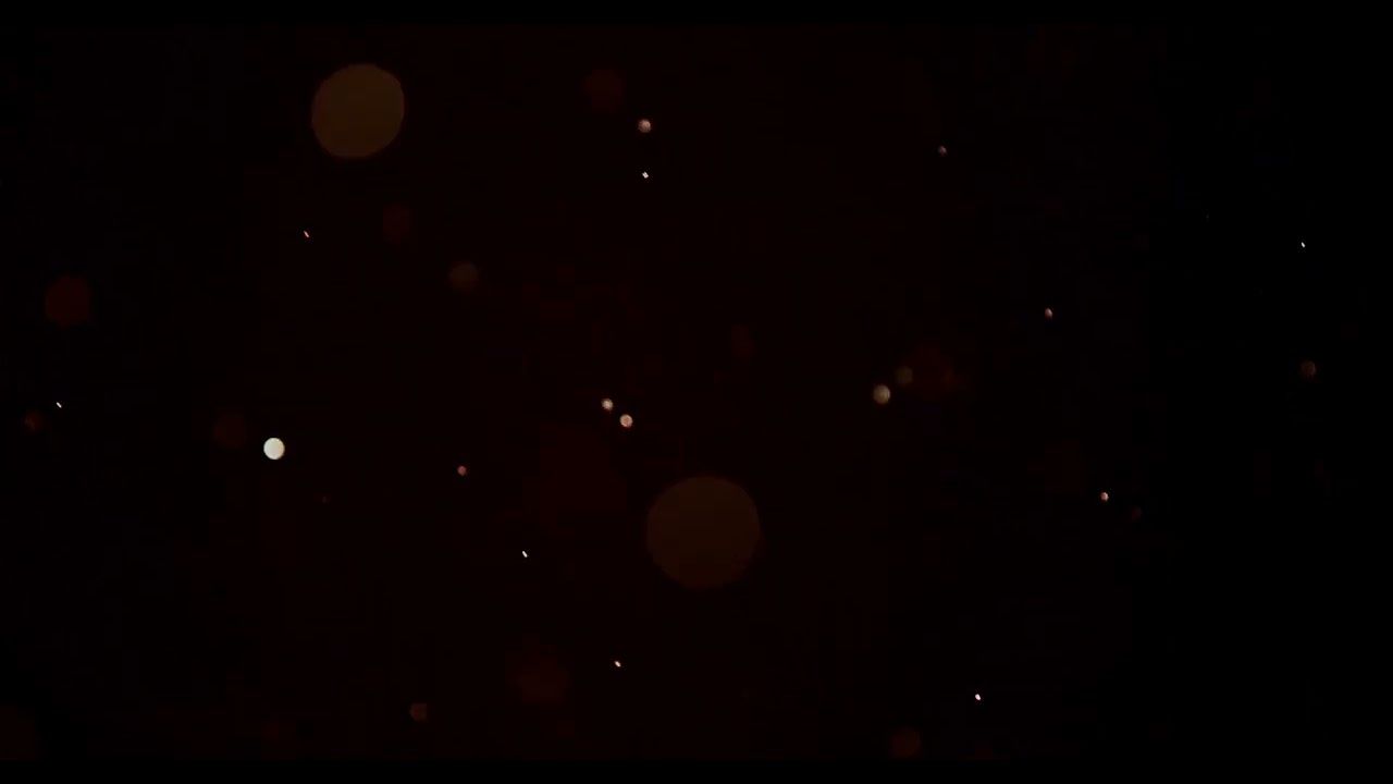 1280x720 Cinematic Particles Black Background video. ROYALTY FREE VIDEO BACKGROUND