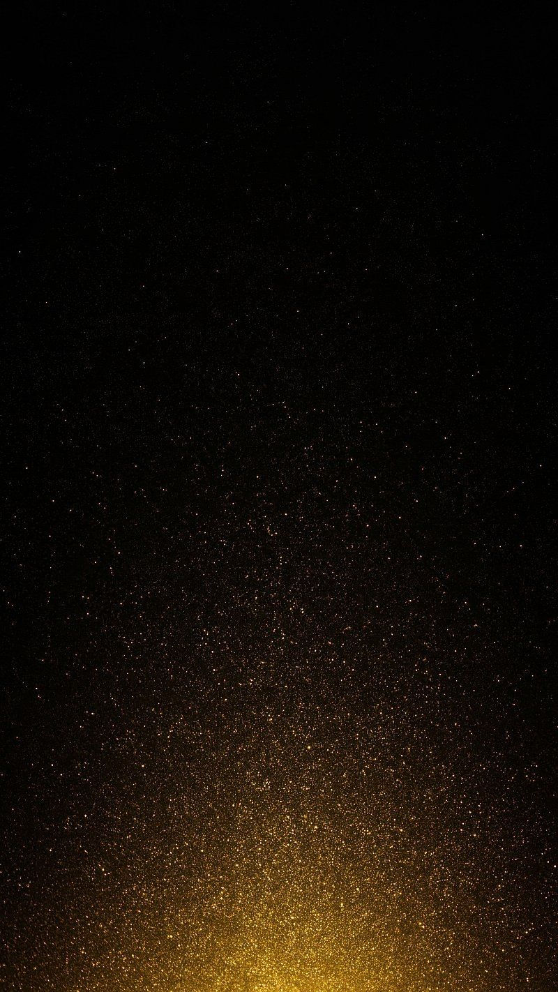 800x1422 Golden particles black mobile wallpaper. Free Photo Illustration