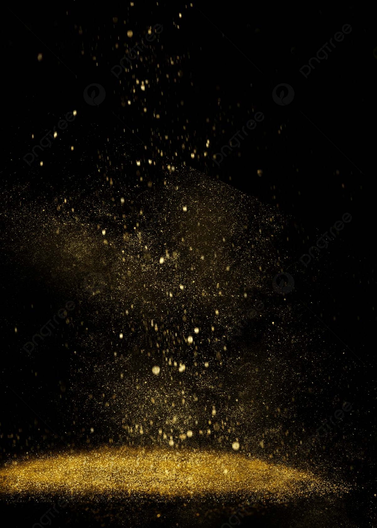 1200x1680 Black New Year Golden Particles Background Wallpaper Image For Free Download