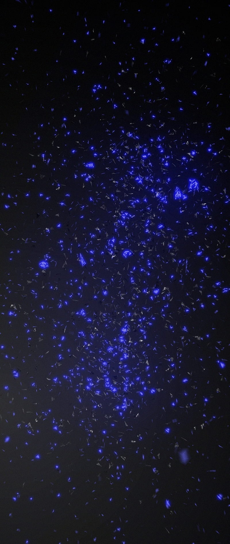 800x1892 Glowing Particles, blue, neon, space, stars, HD phone wallpaper