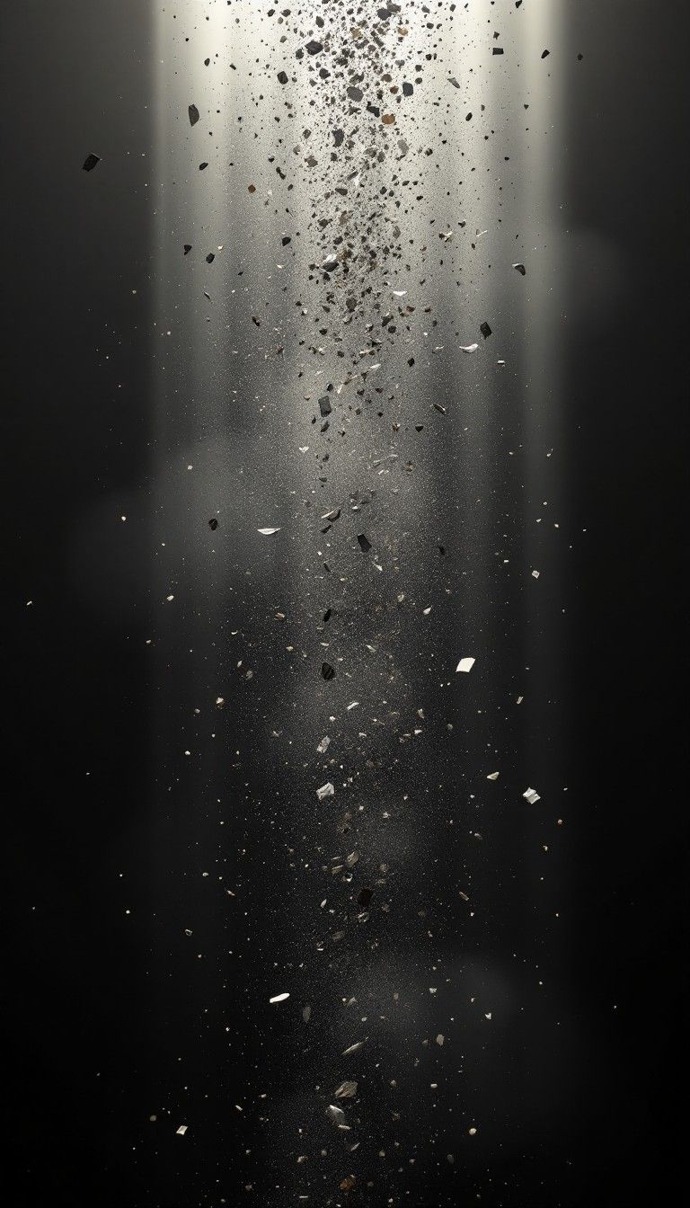 768x1344 Free Falling Light Particles Image, Minimal, Dramatic