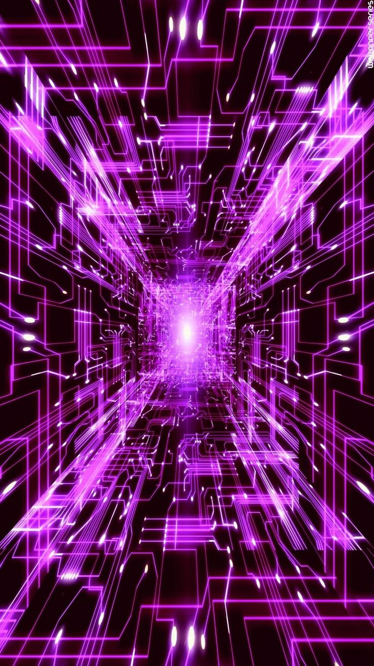 736x1308 Neon Lights Abstract Purple Wallpaper. Futuristic neon art, Modern digital art inspiration, Neon purple circuit