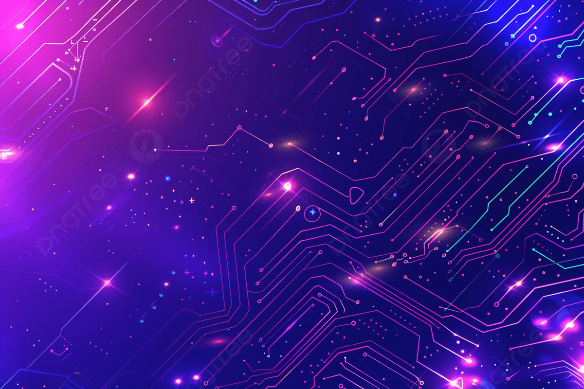1200x800 Abstrait Avec Des Lignes Lumineuses Rougeoyantes Et Un Circuit Imprimé De Couleur Dégradé Bleu Violet, Dégradé Bleu Violet, Fond Abstrait, Circuit Imprimé Image de Fond Pour le Téléchargement Gratuit