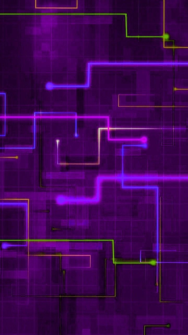 720x1280 Aesthetic Purple and Green Background. Purple tech wallpaper, Purple circuit, Purple background tech theme