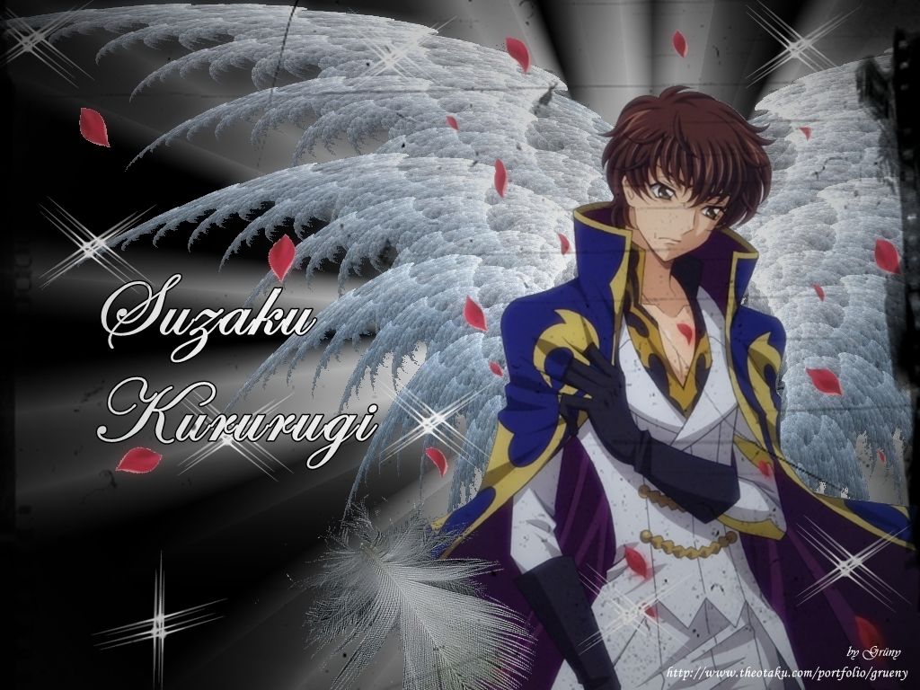 1024x768 Kururugi Suzaku GEASS: Hangyaku no Lelouch Anime Image Board