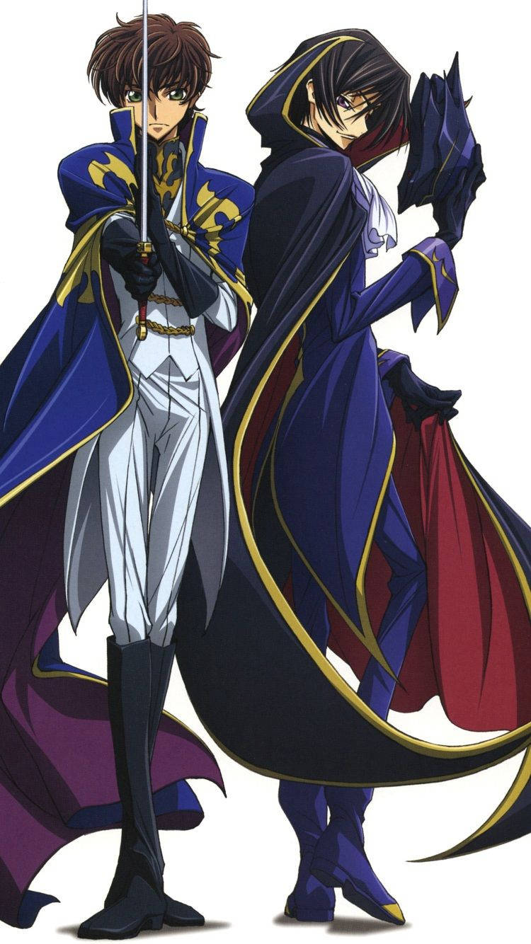 750x1334 Code Geass Lelouch And Suzaku Kururugi Wallpaper