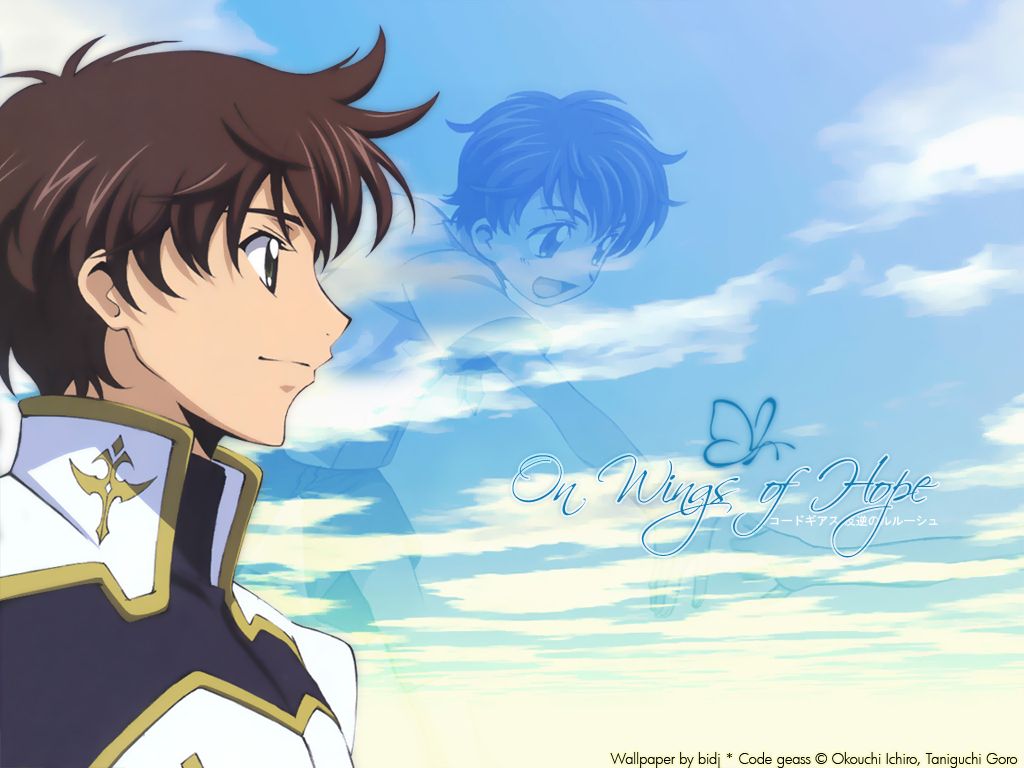 1024x768 Kururugi Suzaku GEASS: Hangyaku no Lelouch Anime Image Board