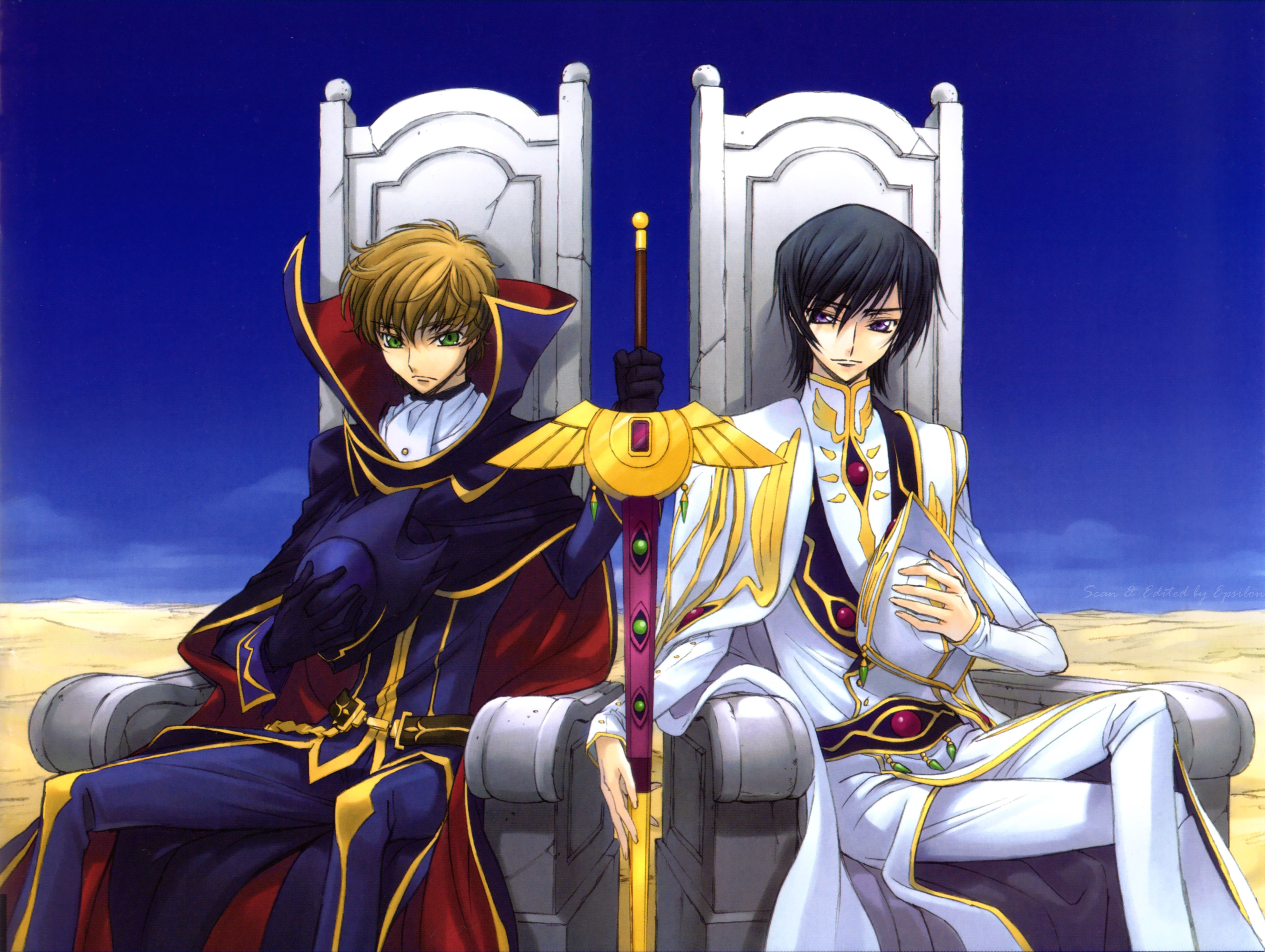 5000x3764 Phone wallpaper: Lelouch Lamperouge, Code Geass, Anime, Suzaku Kururugi 616902