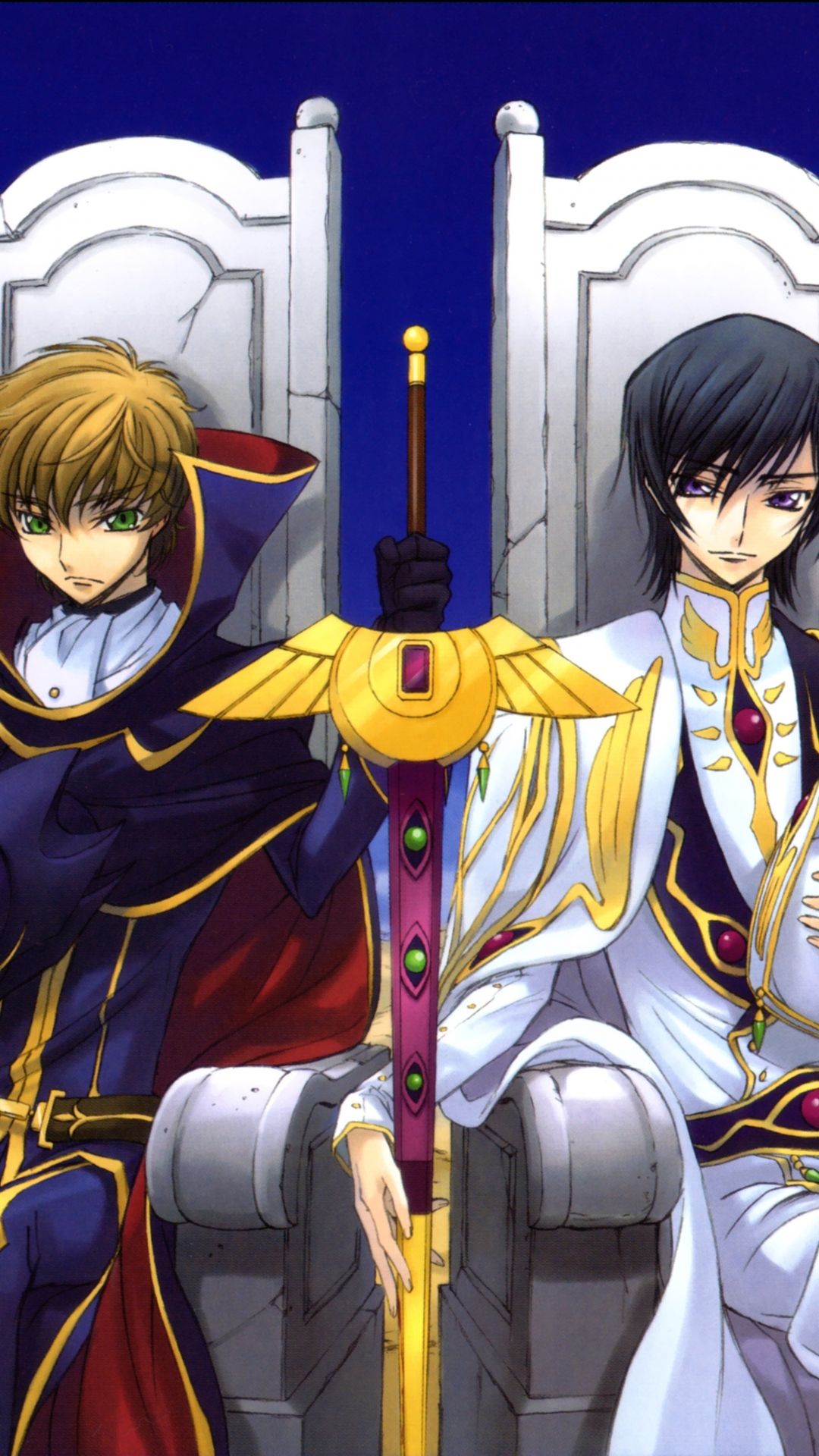 1080x1920 Phone wallpaper: Anime, Code Geass, Suzaku Kururugi, Lelouch Lamperouge 1201207
