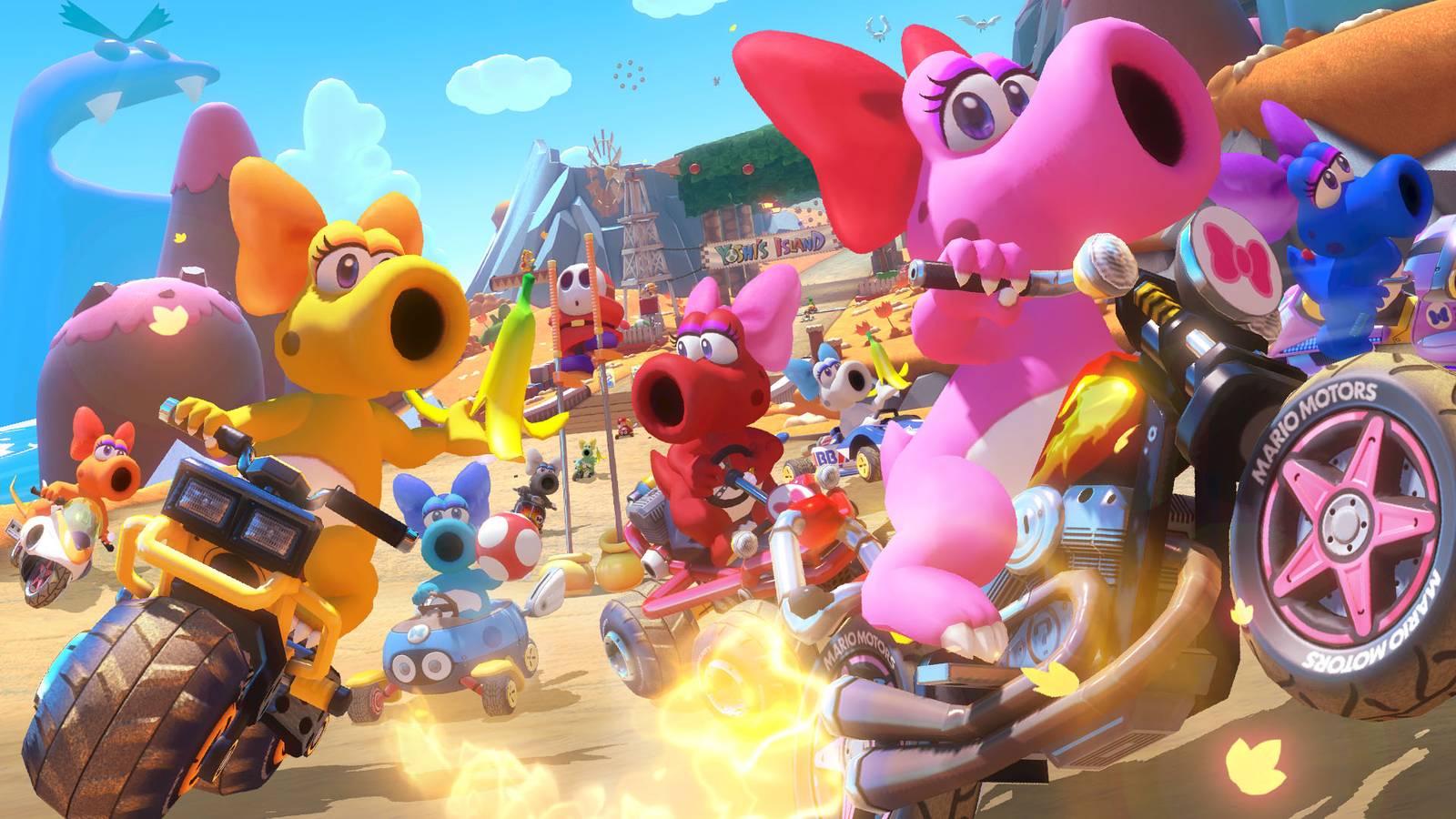 1600x900 Mario Kart 8 adding Yoshi's Island track, Birdo in Booster Course Pass