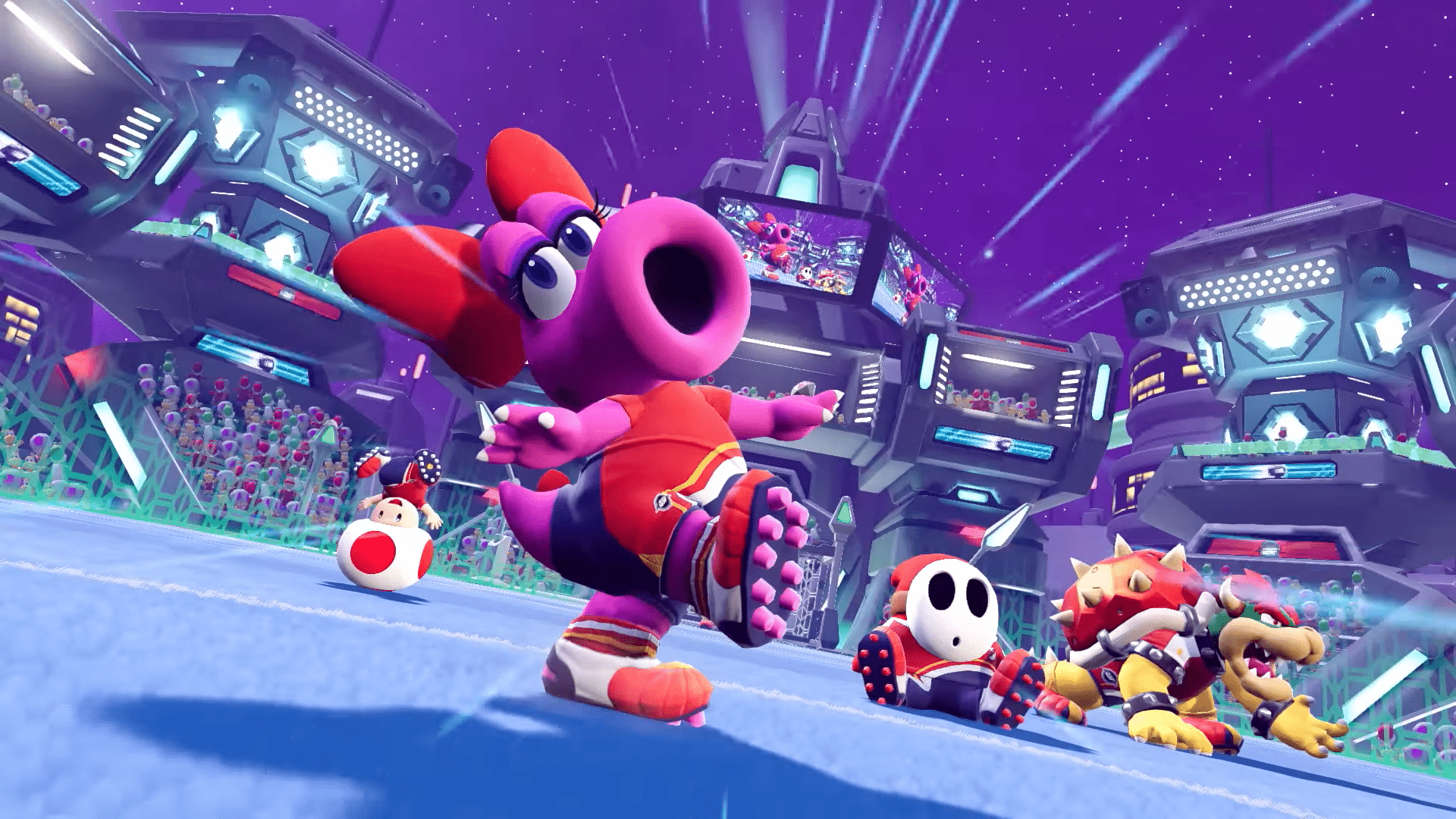 1920x1080 Mario Strikers: Battle League roster adds Birdo and Bowser Jr