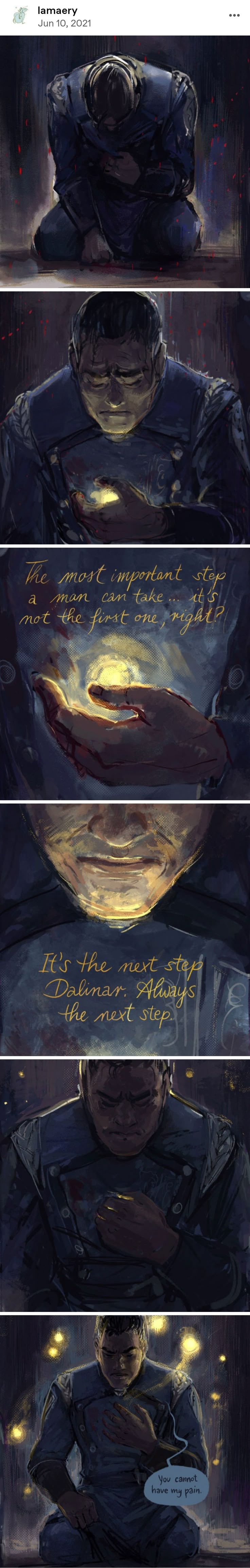 736x4611 Dalinar Kholin of the third ideal. Art by: Lamaery