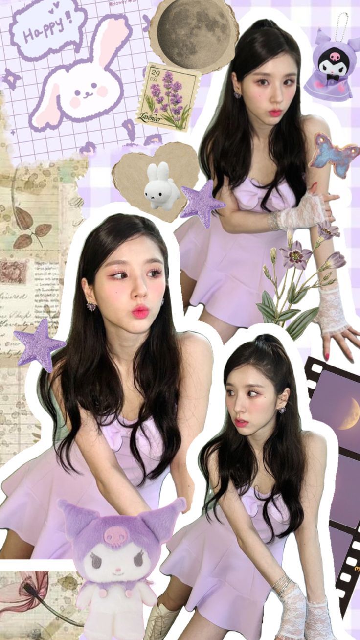 736x1308 loona #heejin #purple