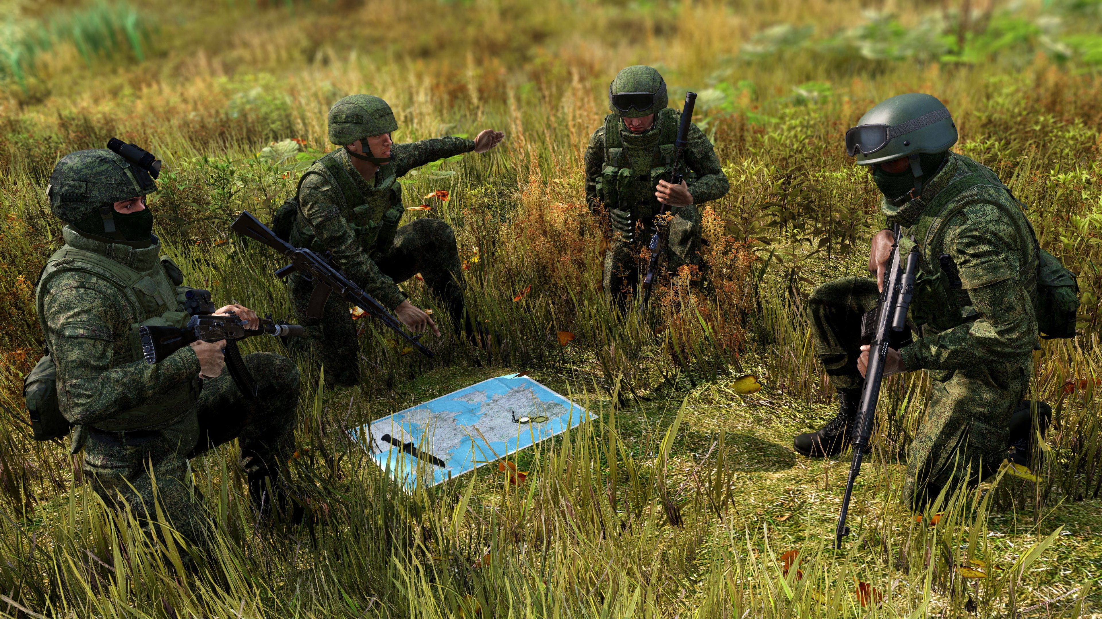 3840x2160 Wallpaper greens, forest, summer, grass, Russia, army, ARMA, ARMA 3 for mobile and desktop, section игры, resolution 3840x2160