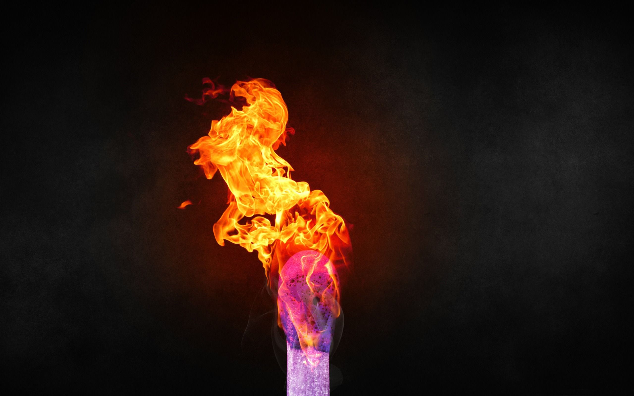 2560x1600 Lit Matchstick High Quality HD Wallpaper