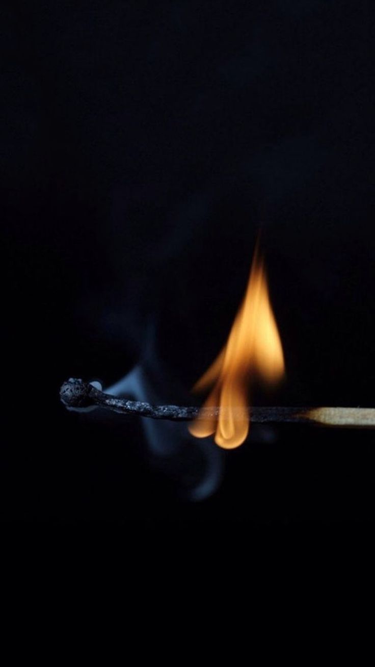 736x1308 Abstract Simple Burning Match Ash iPhone 8 Wallpaper