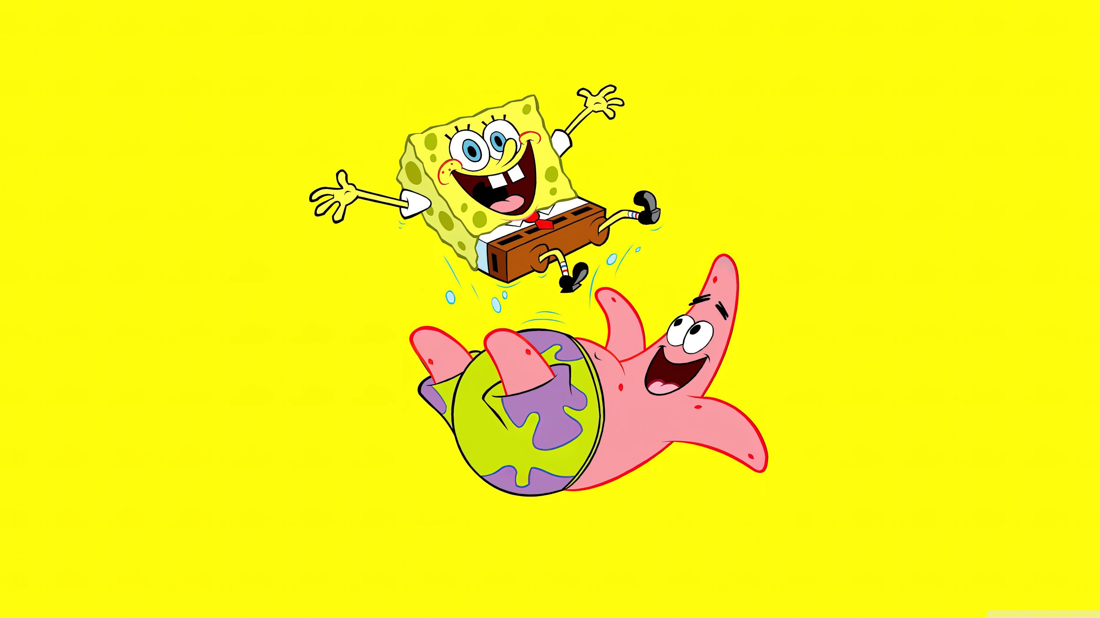 3840x2160 Happy Patrick and Spongebob 4K UHD Wallpaper for UltraHD Desktop and TV : Widescreen and UltraWide Display : Dual Monitor : Smartphone and Tablet Devices