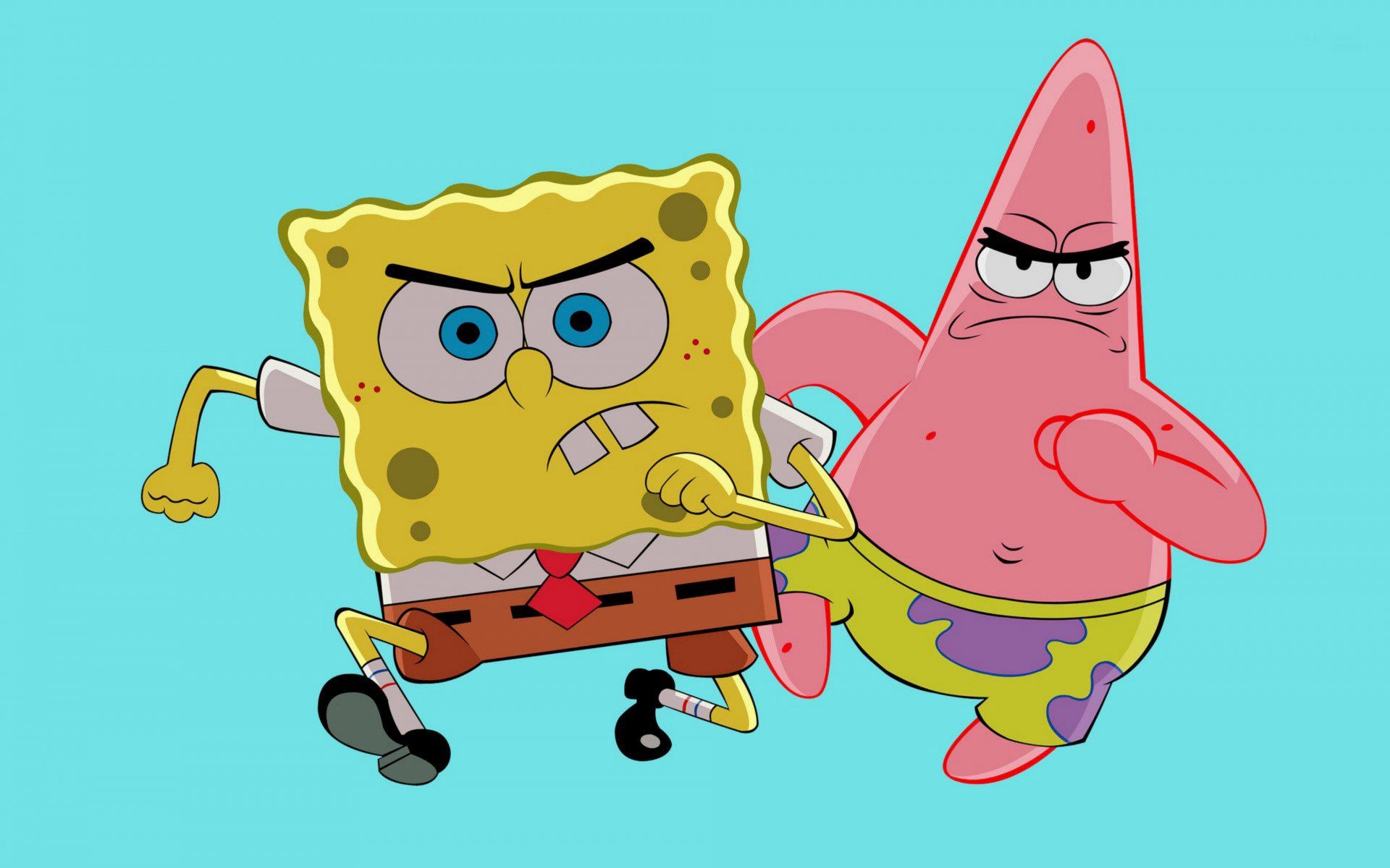 1920x1200 Dynamic Duo: Patrick Star & SpongeBob in 4K Ultra HD Wallpaperx2501