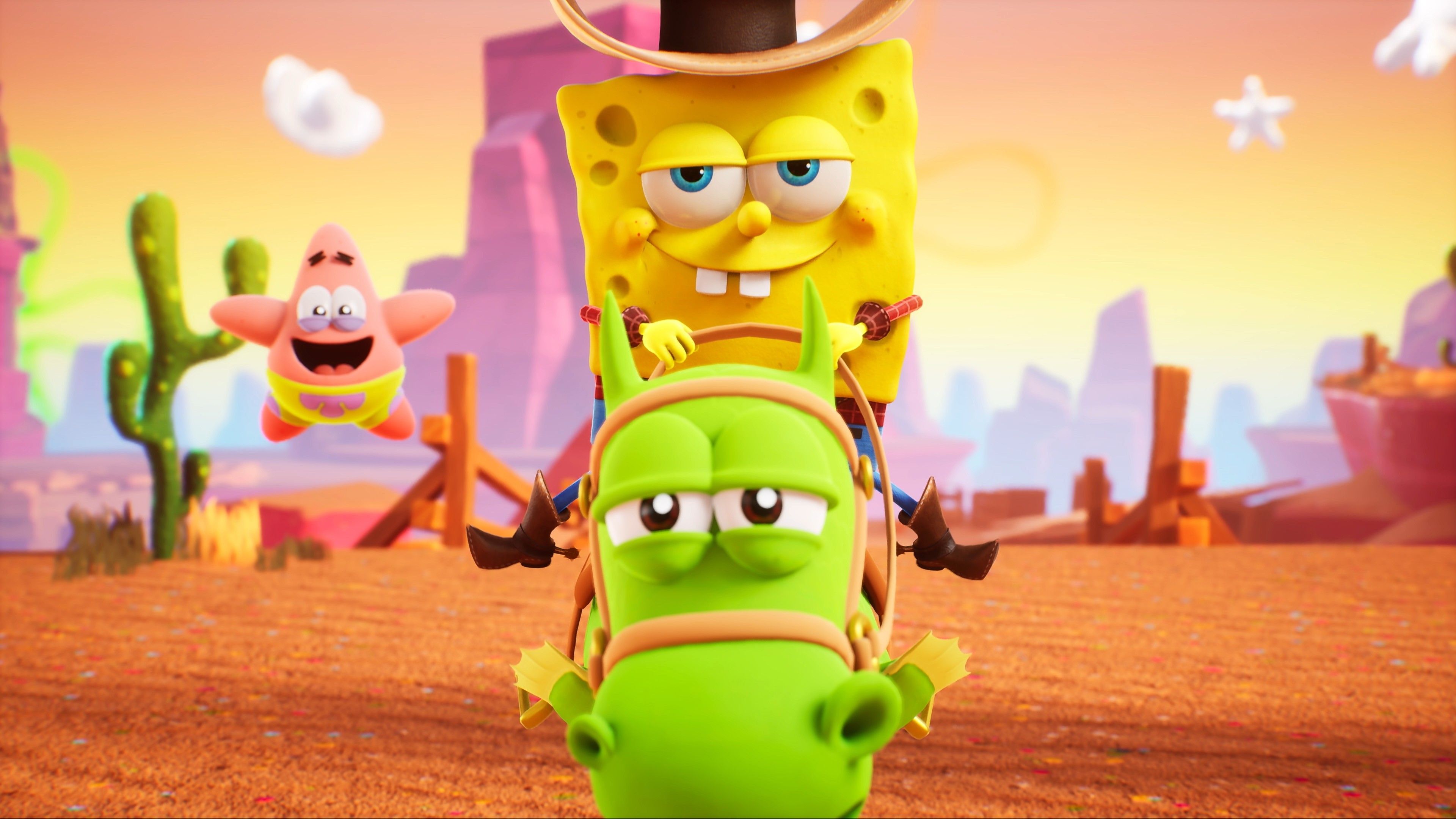 3840x2160 SpongeBob 4K HD SpongeBob SquarePants The Cosmic Shake Wallpaper