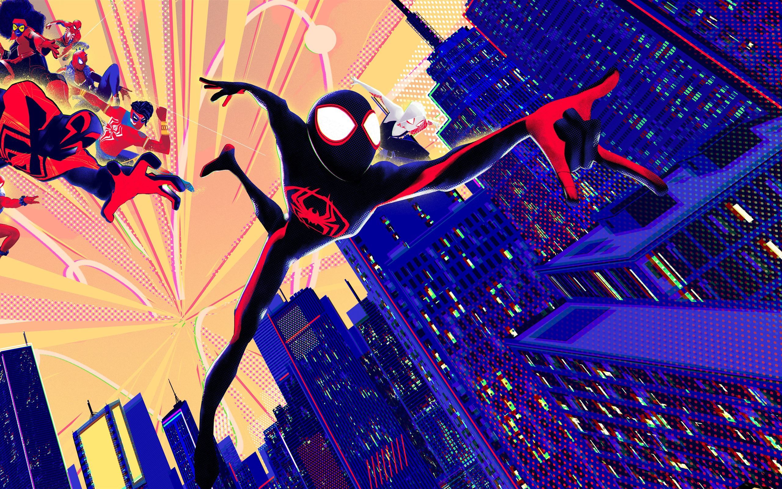 2560x1600 spider man across the spider verse ultra 8k iMac Wallpaper Download