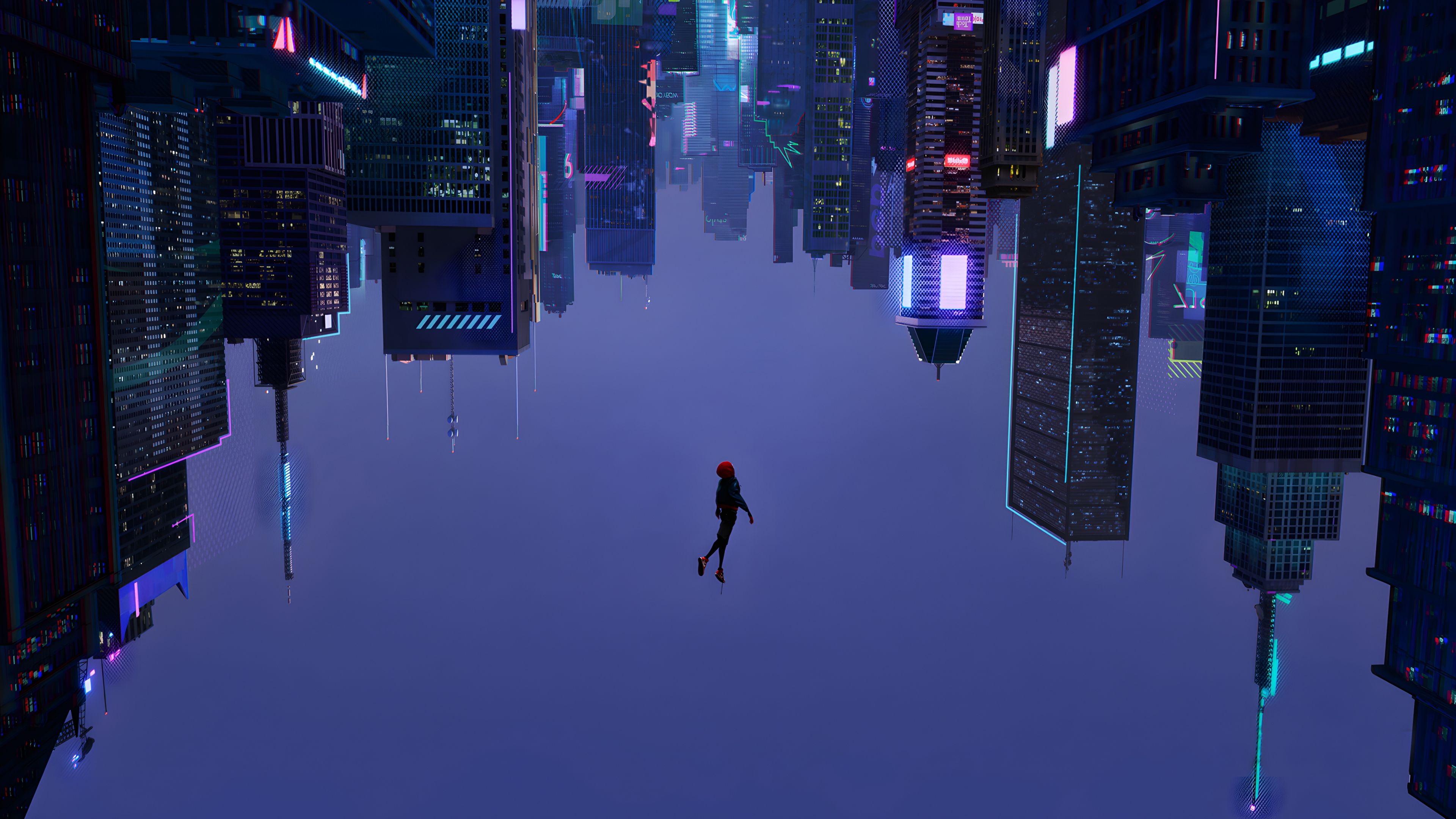 3840x2160 Spider Verse Leap Of Faith (quality Upscale)
