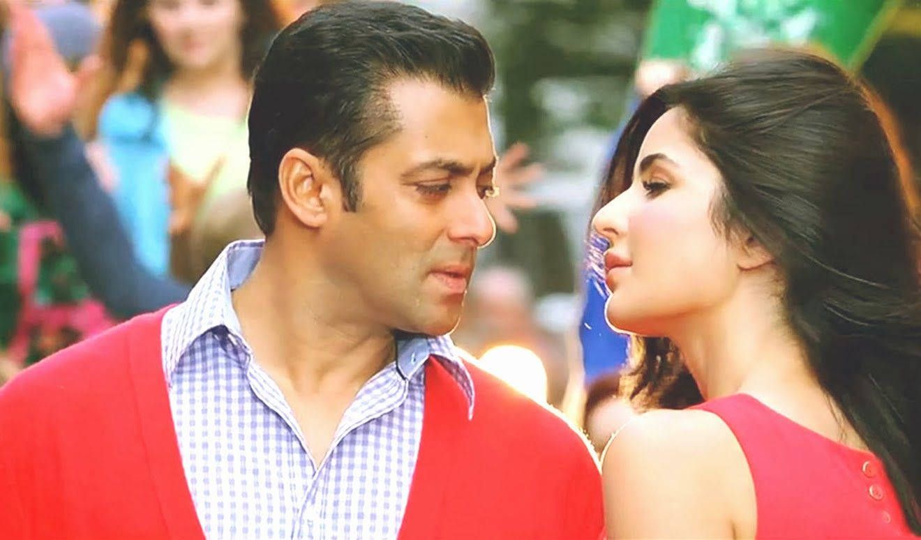 1320x774 Salman Khan Ek Tha Tiger Katrina Kaif In Red HD Wallpaper