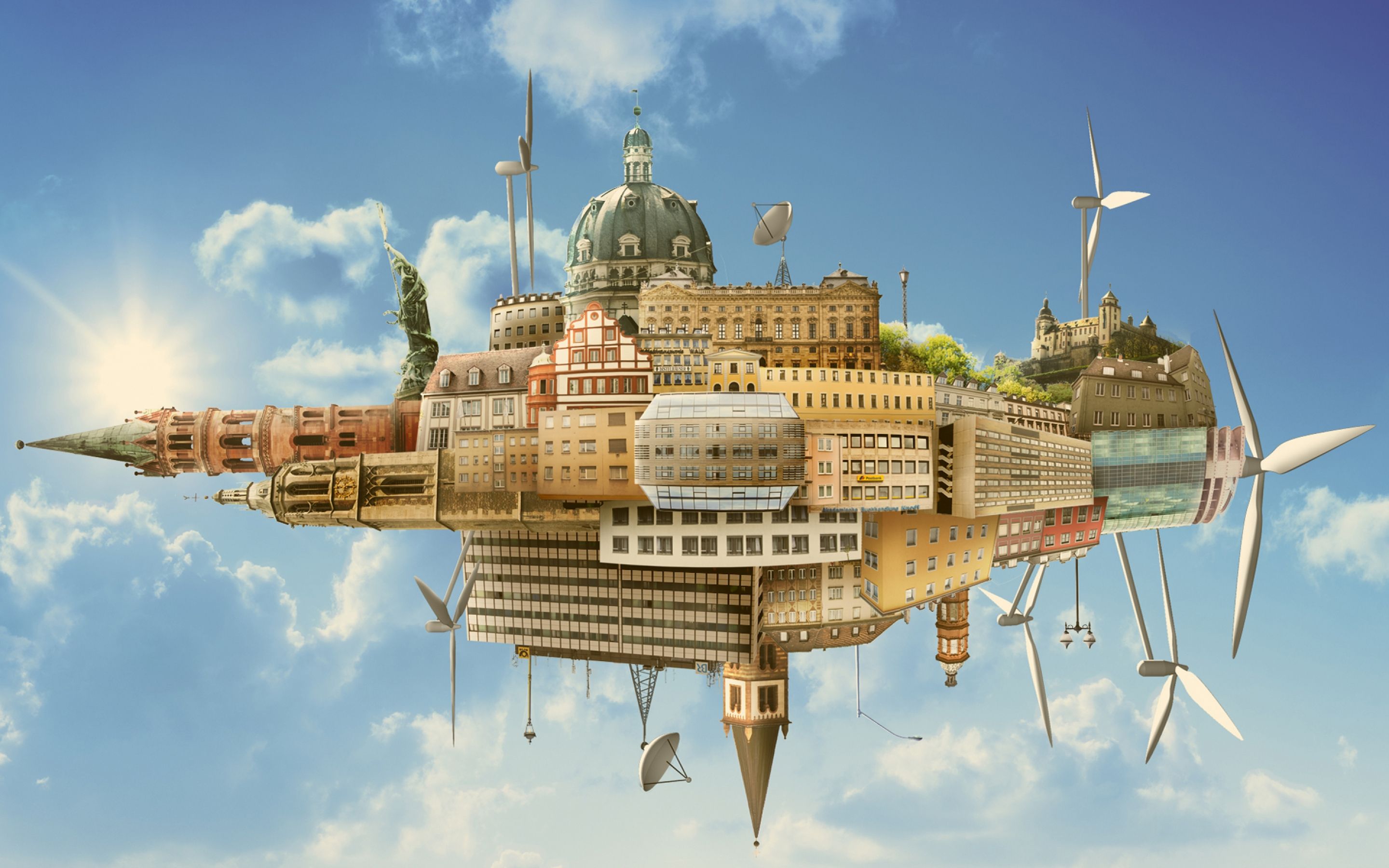 2880x1800 old, City, Fantasy Wallpaper HD / Desktop and Mobile Background