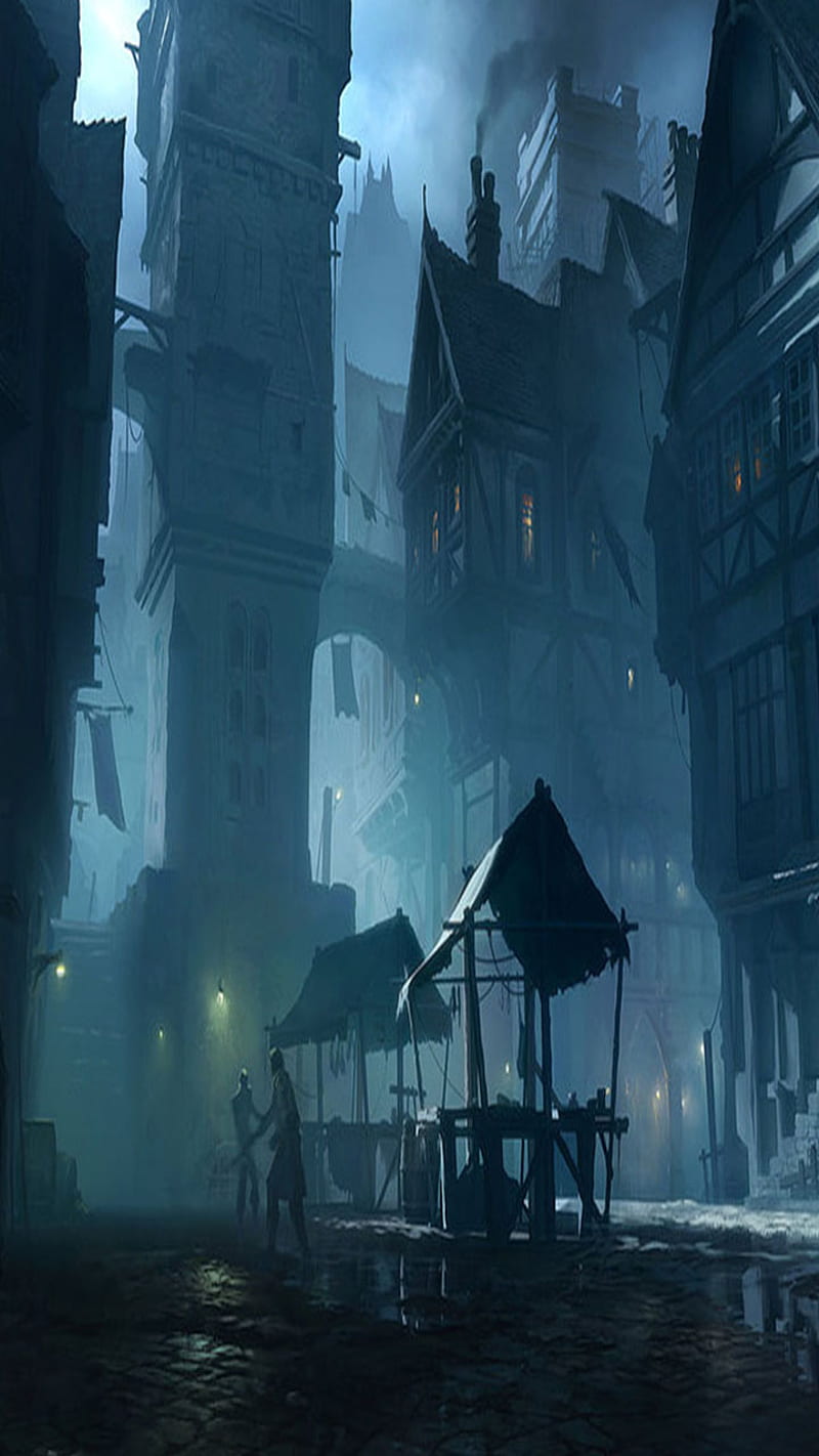 800x1422 Well, city, old, HD phone wallpaper