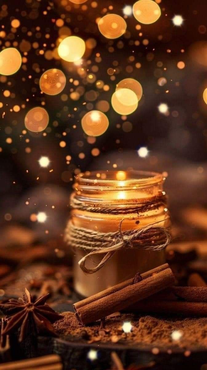 673x1200 Cozy candle with spices and lights. Cozy evening lighting ideas, Fall home decor inspiration, Candle vibes